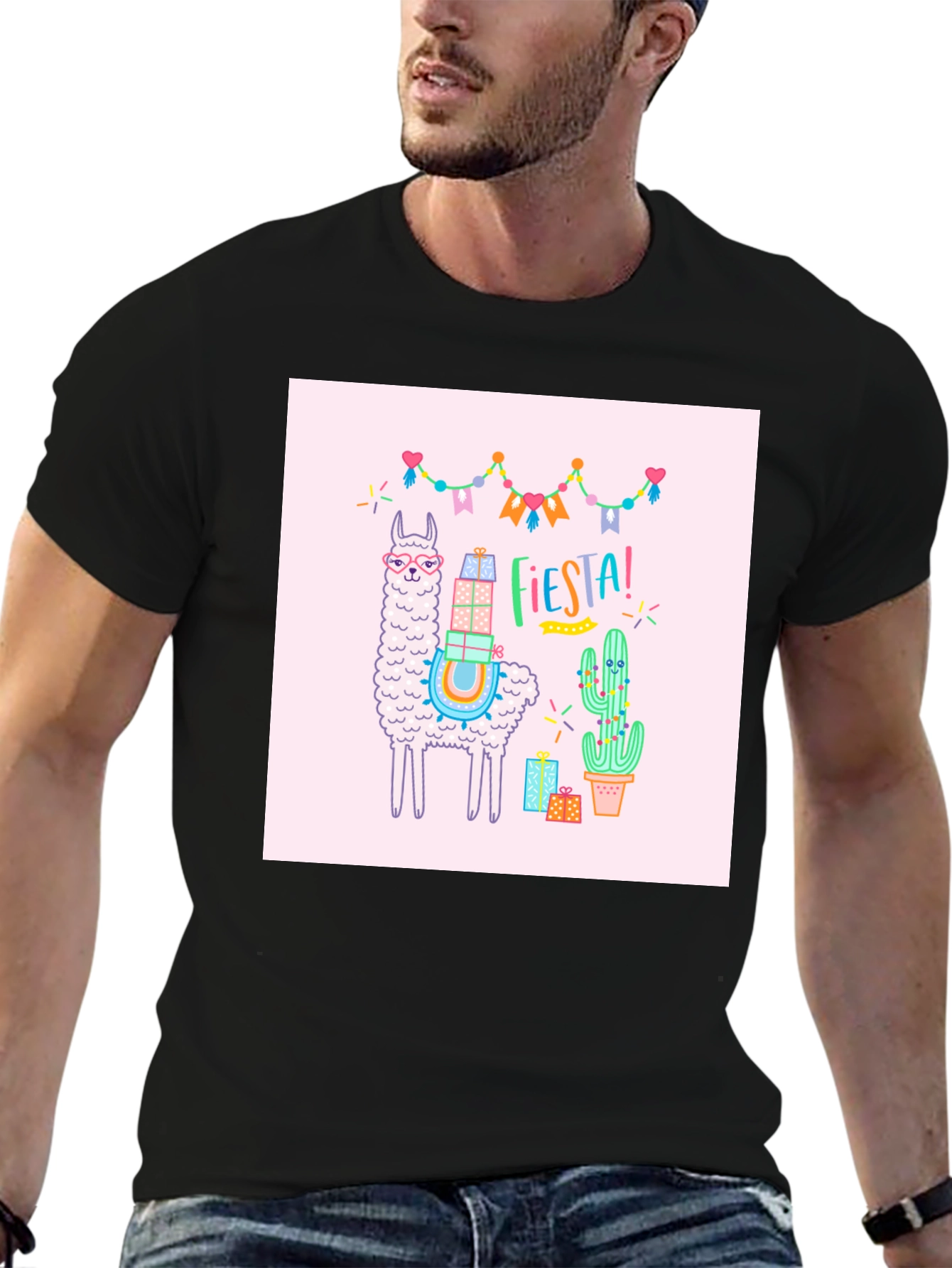 Fiesta Llama Graphic T-Shirt