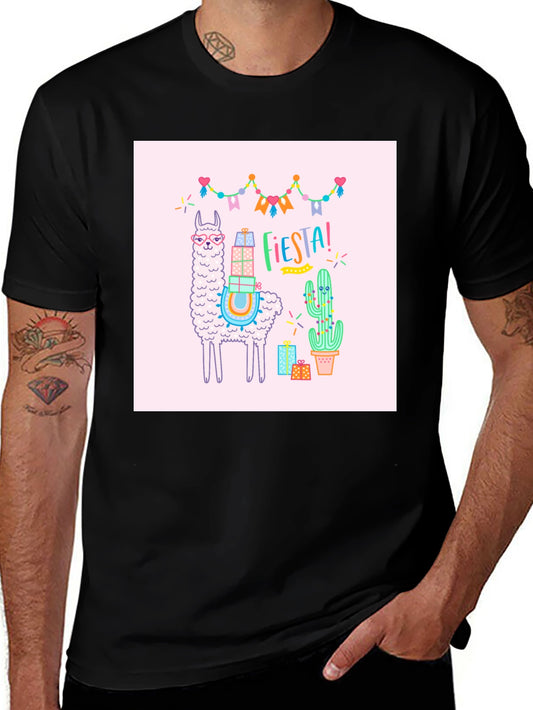 Fiesta Llama Graphic T-Shirt