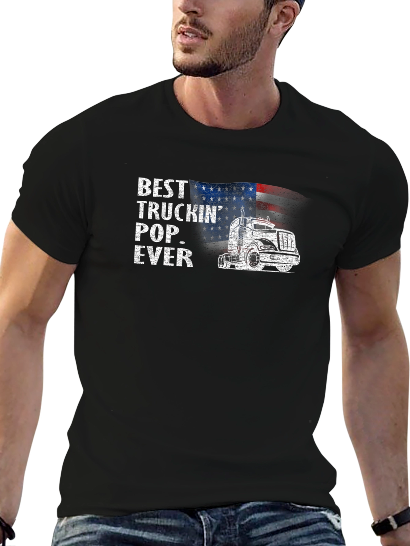 Best Truckin Pop Ever T-Shirt - American Trucker Tee