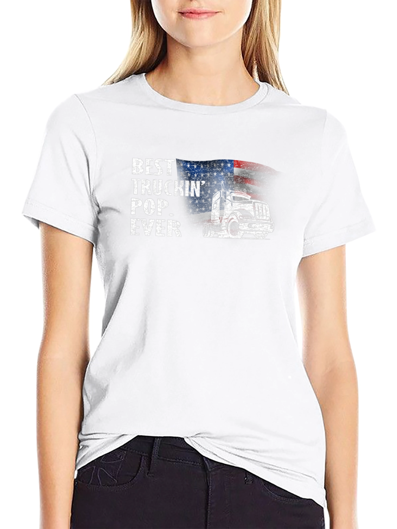 Best Truckin Pop Ever T-Shirt - American Trucker Tee