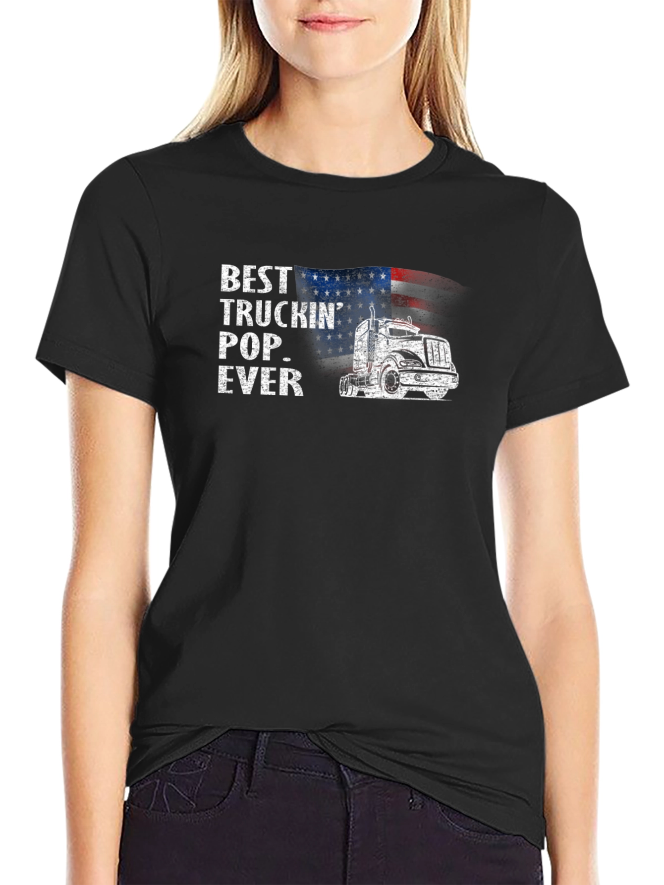 Best Truckin Pop Ever T-Shirt - American Trucker Tee