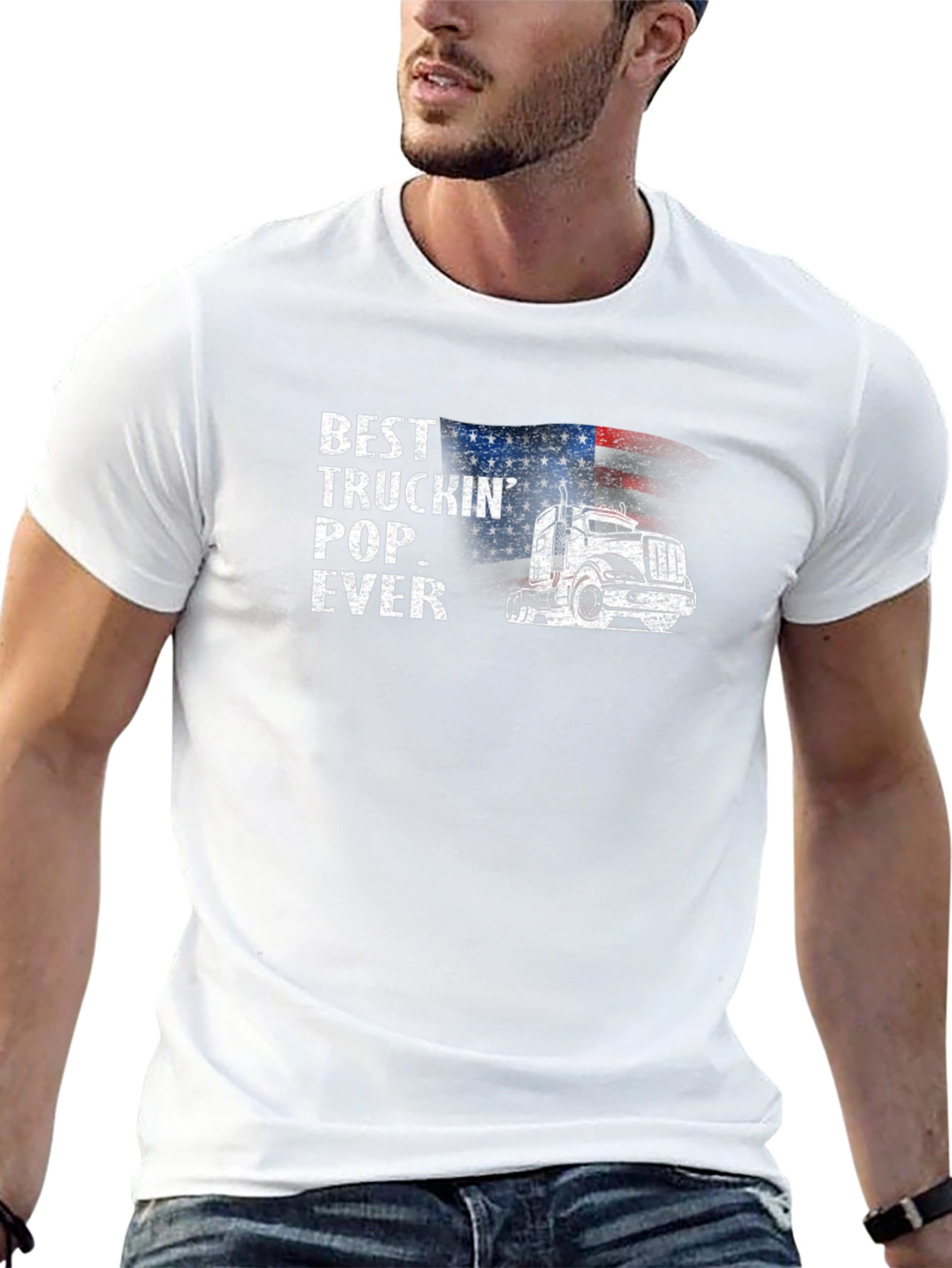 Best Truckin Pop Ever T-Shirt - American Trucker Tee