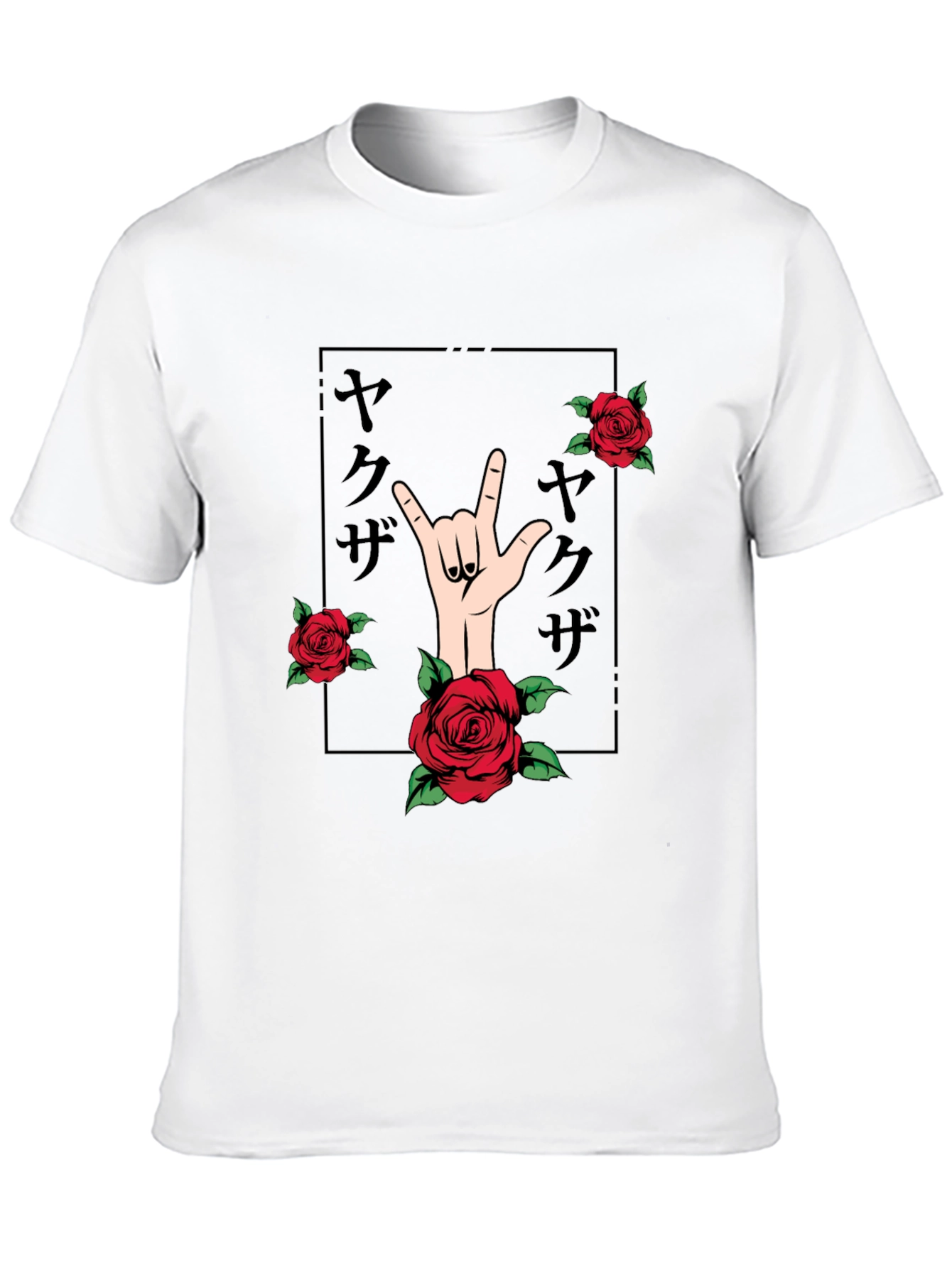 Rock On Roses Black Graphic Tee