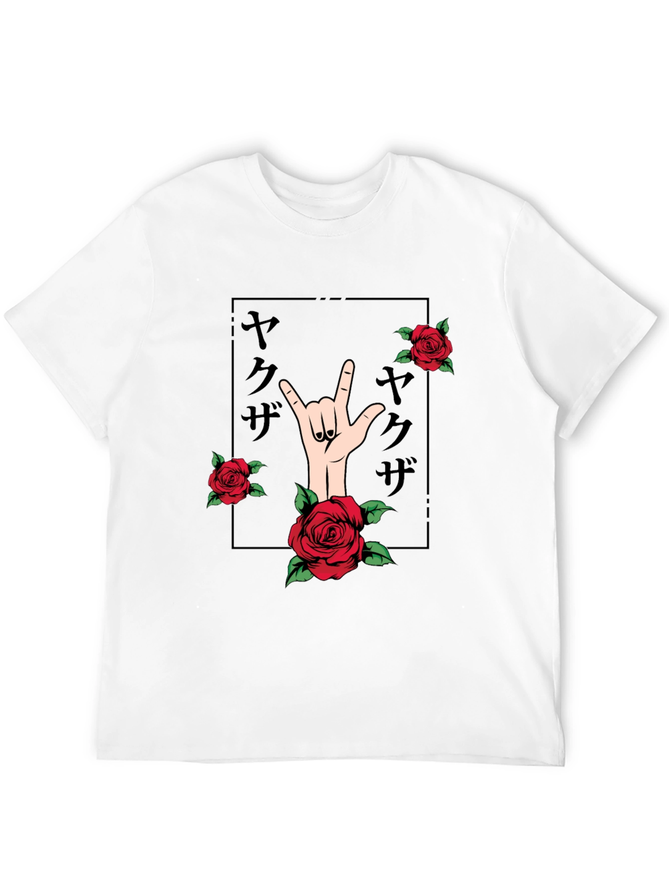 Rock On Roses Black Graphic Tee