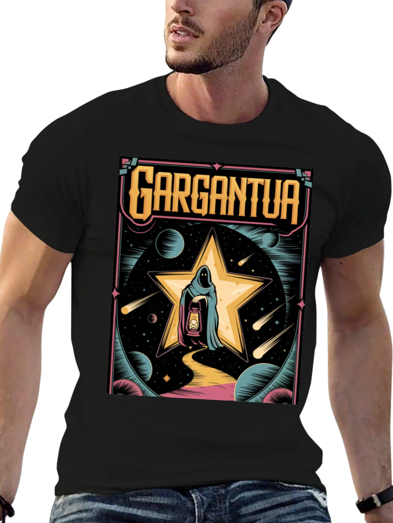 Gargantua Graphic T-Shirt - Retro Space Design