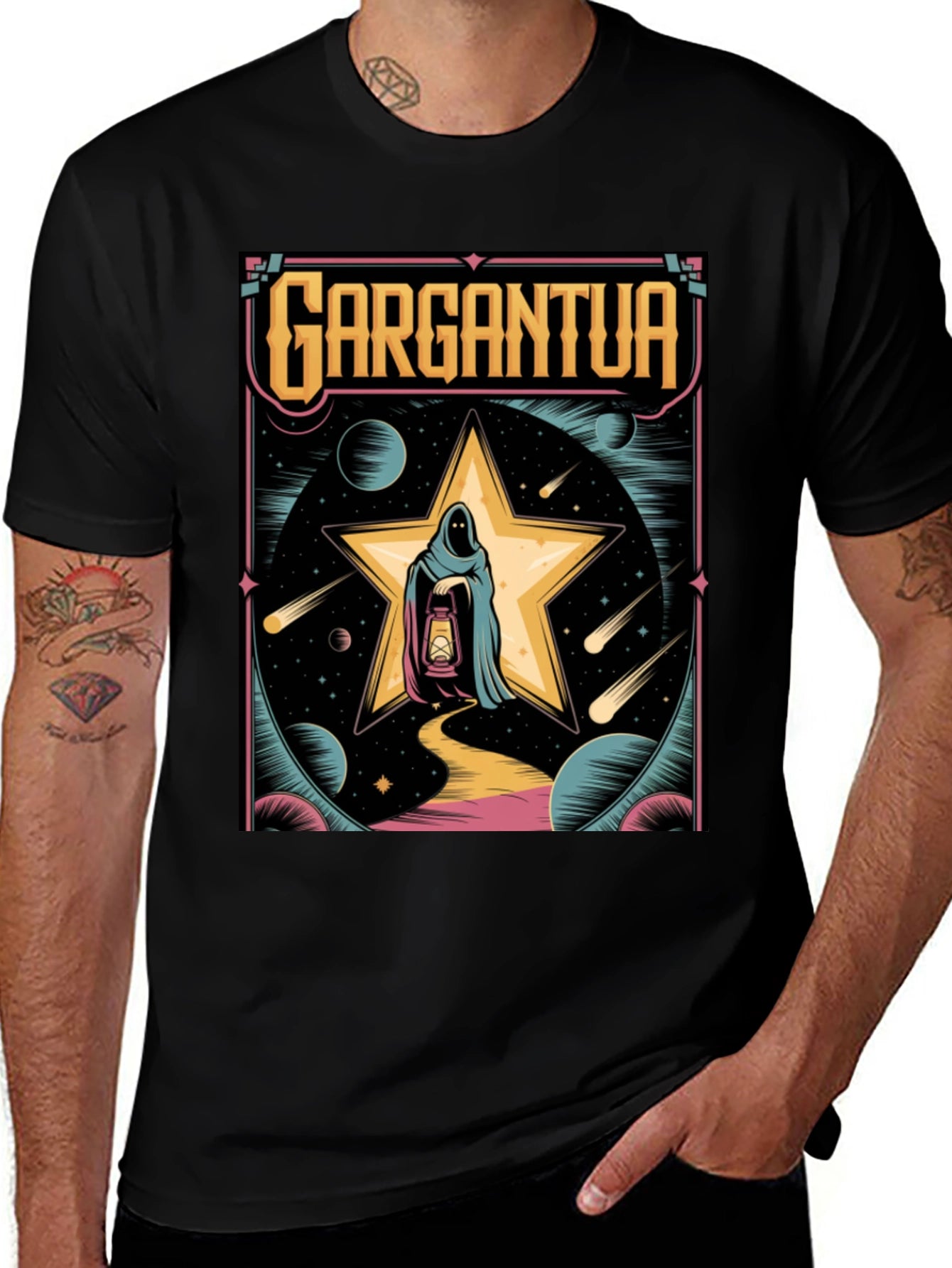 Gargantua Graphic T-Shirt - Retro Space Design