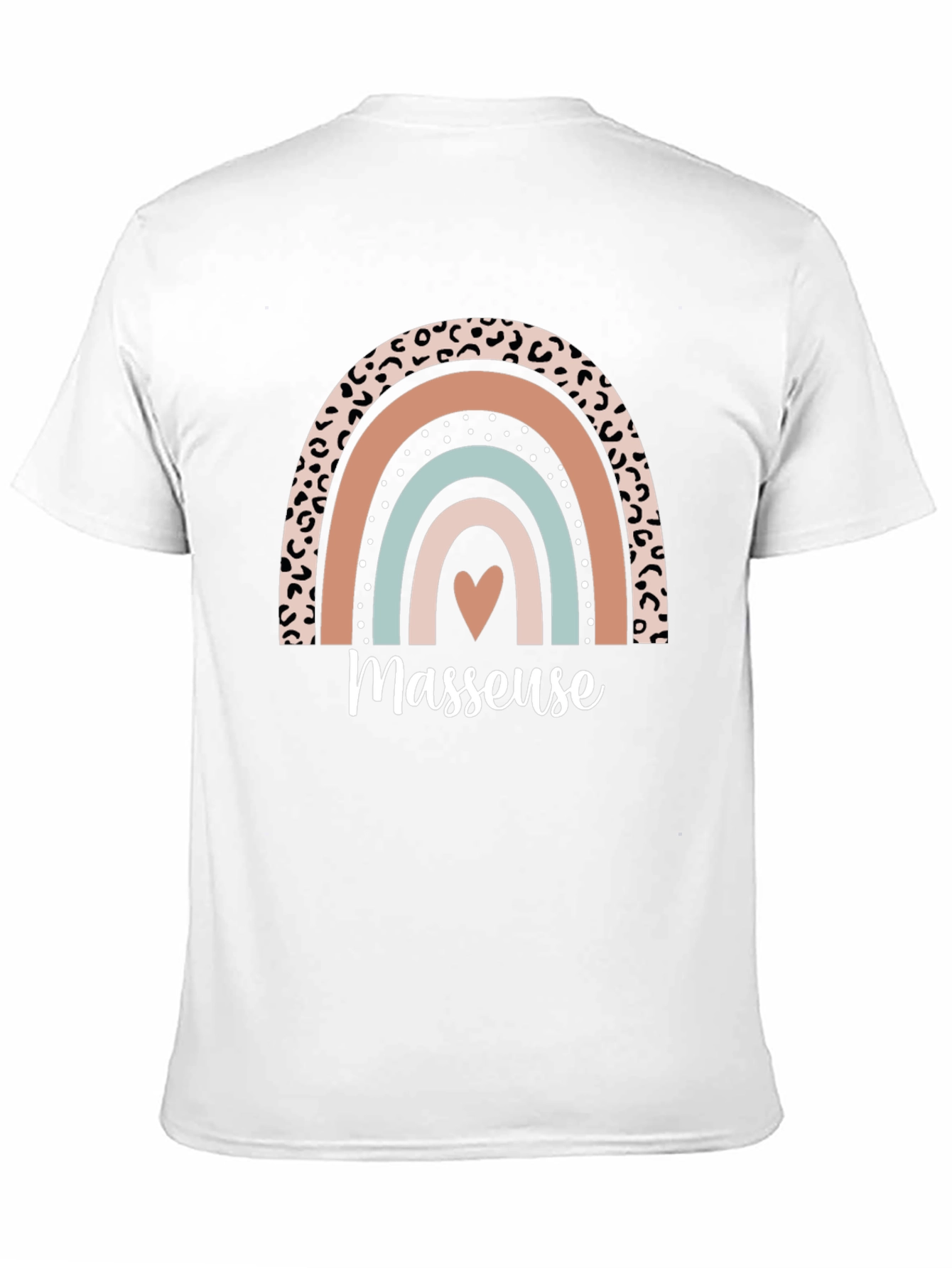 Masseuse Rainbow Graphic T-Shirt Relaxing Gift