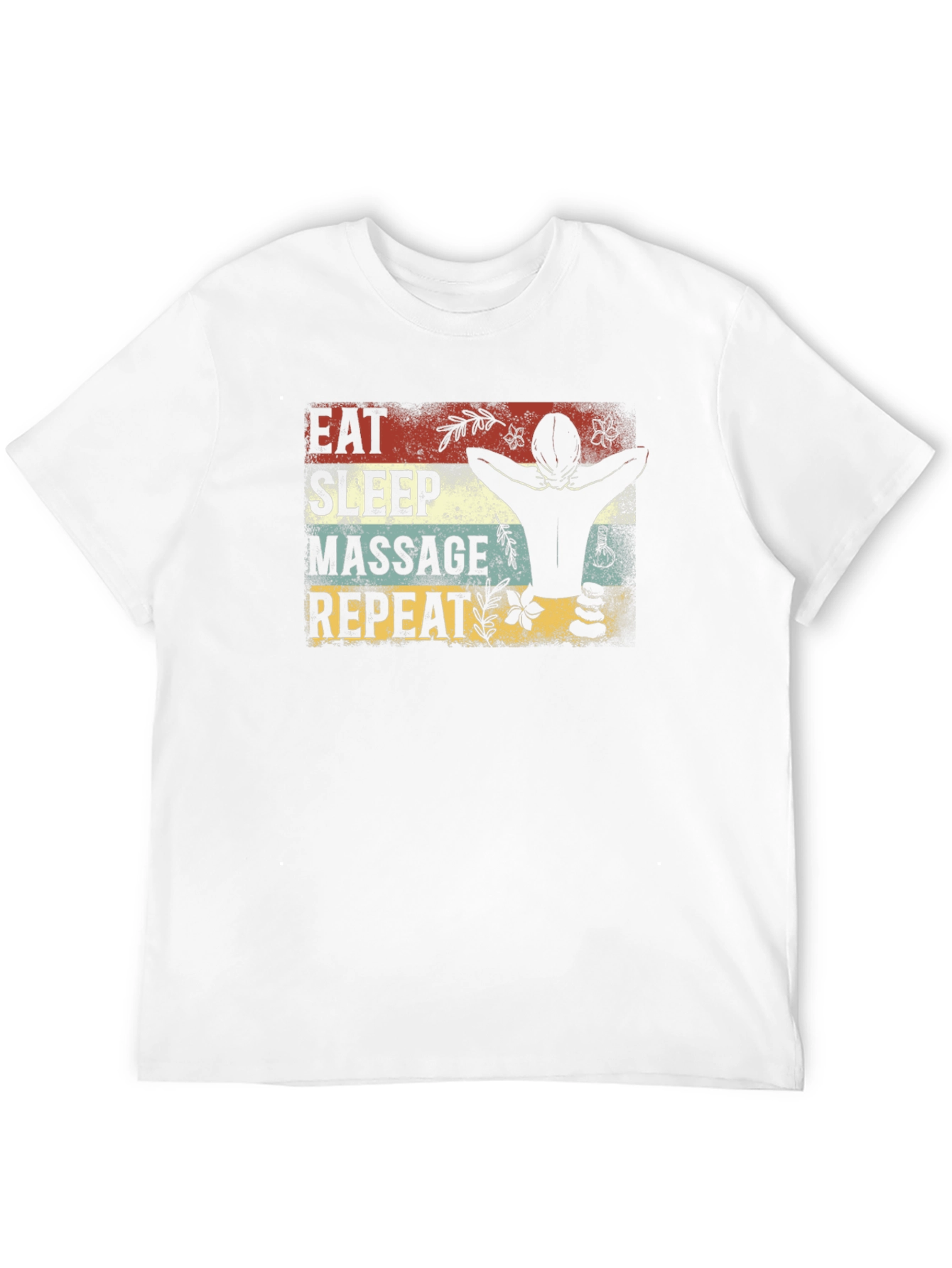 Eat Sleep Massage Repeat Graphic T-Shirt