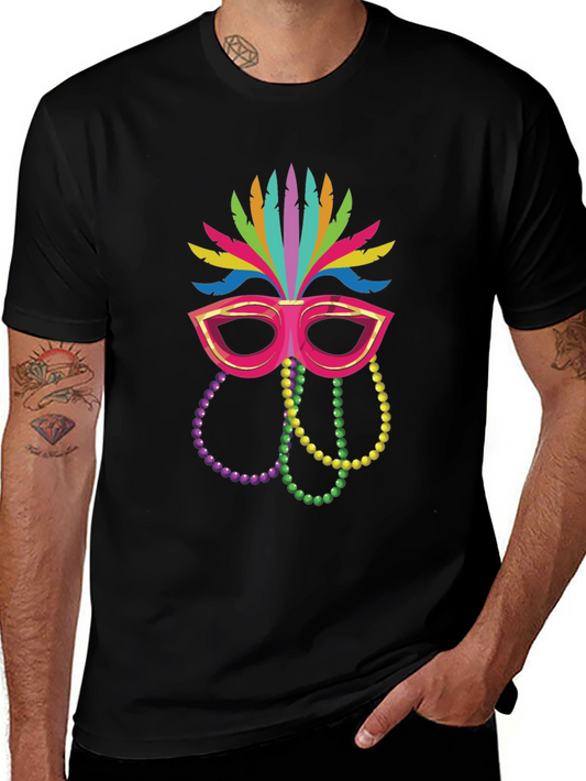 Festive Mardi Gras Mask T-Shirt
