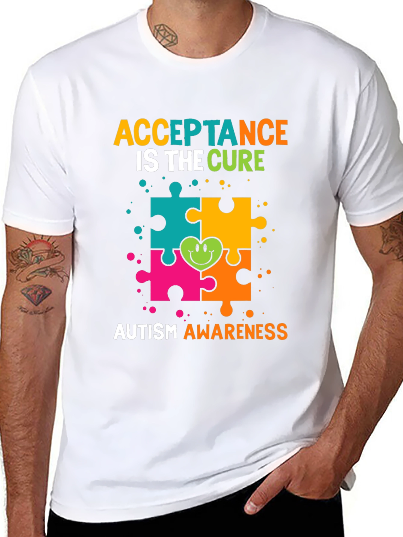 Autism Awareness T-Shirt - Acceptance Is The Cure