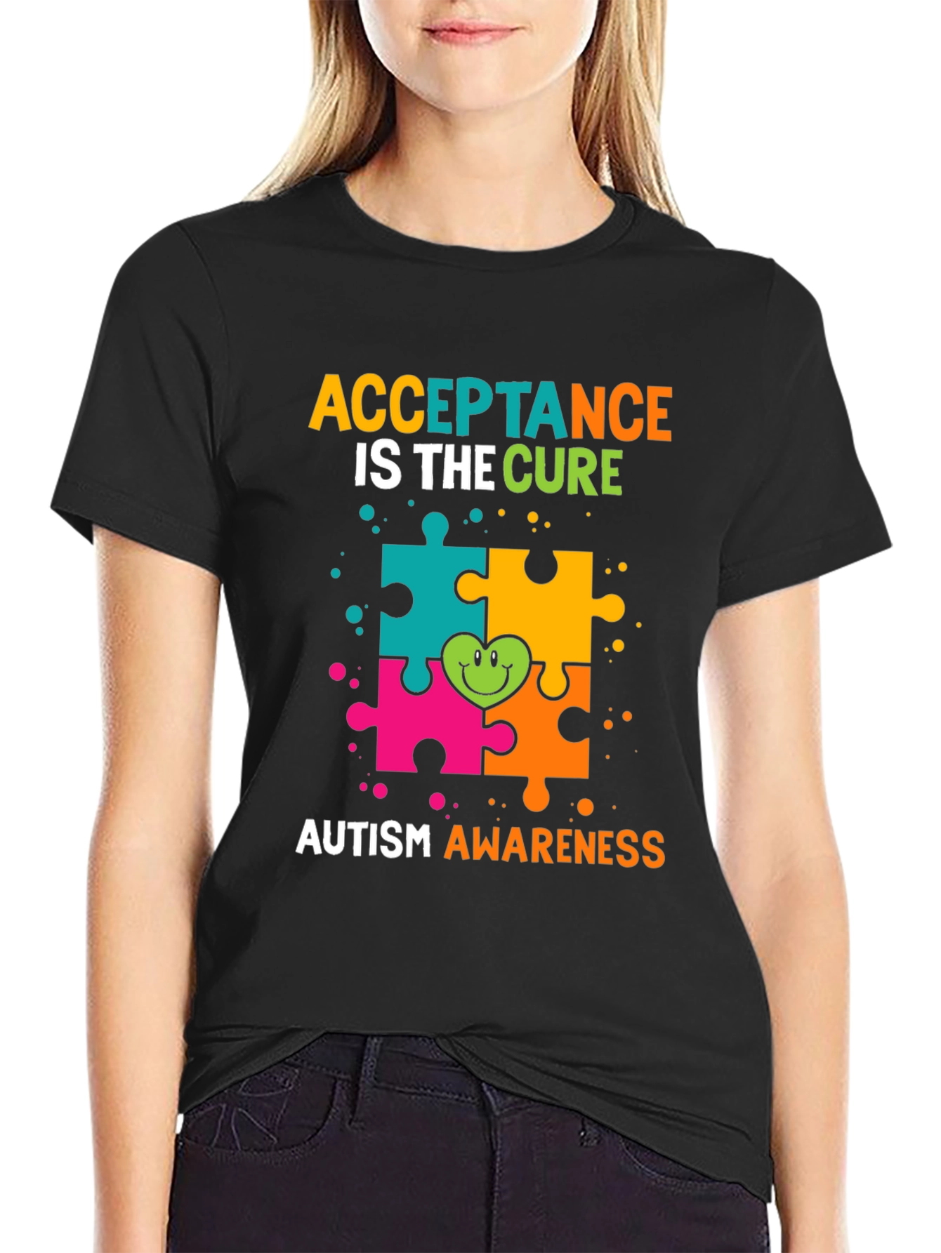 Autism Awareness T-Shirt - Acceptance Is The Cure
