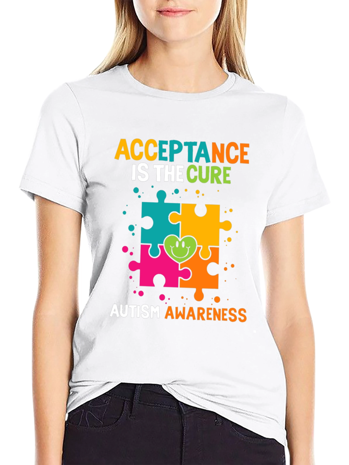 Autism Awareness T-Shirt - Acceptance Is The Cure