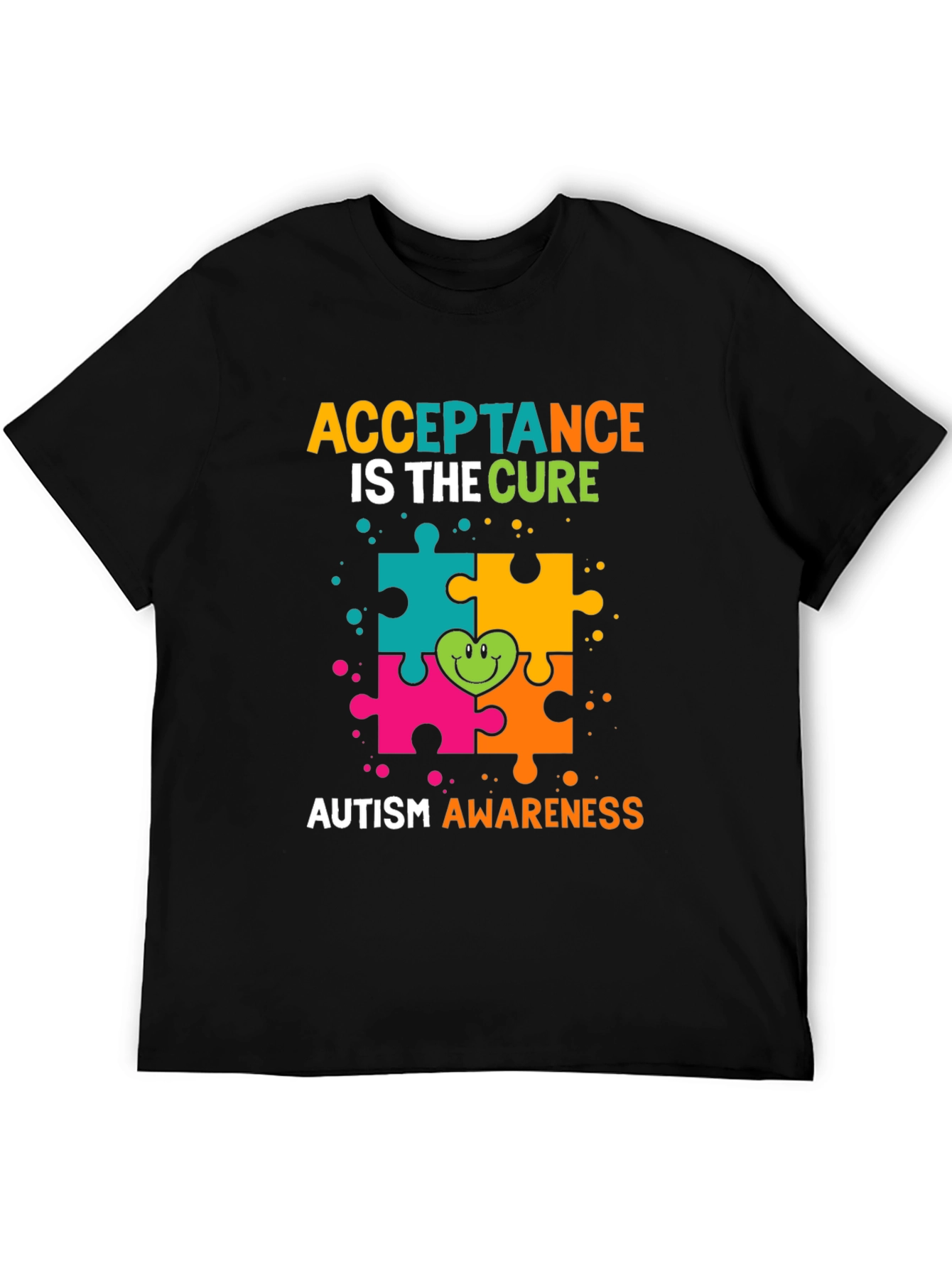 Autism Awareness T-Shirt - Acceptance Is The Cure
