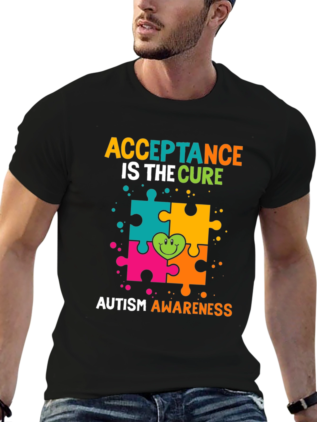 Autism Awareness T-Shirt - Acceptance Is The Cure