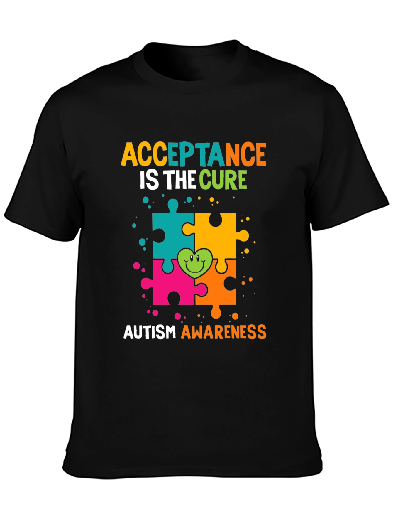 Autism Awareness T-Shirt - Acceptance Is The Cure