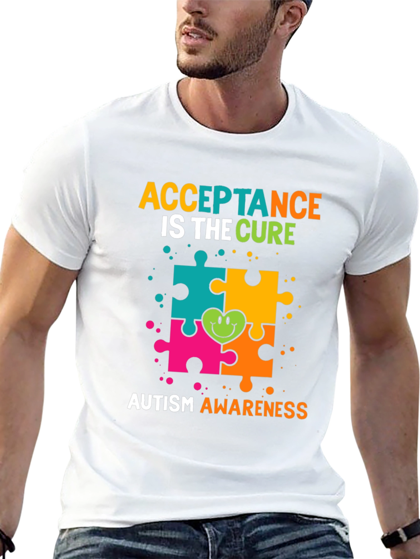 Autism Awareness T-Shirt - Acceptance Is The Cure
