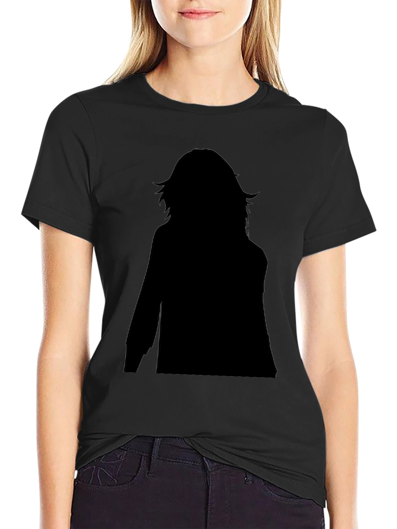Black Silhouette Graphic Tee