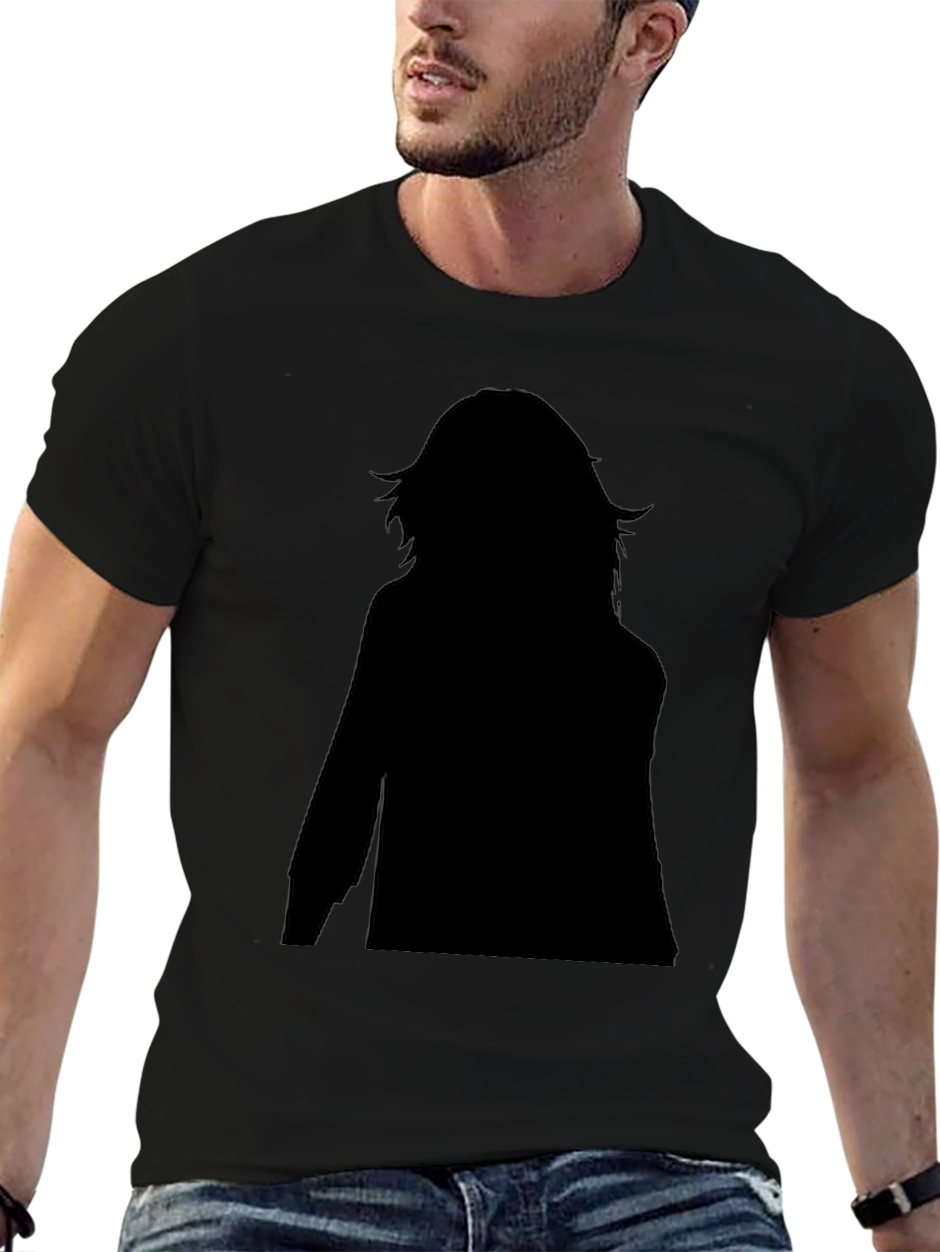 Black Silhouette Graphic Tee