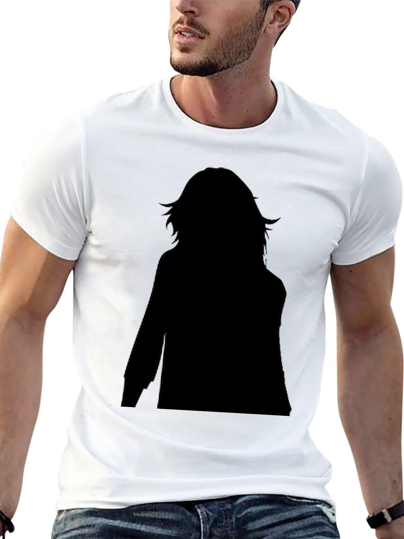 Black Silhouette Graphic Tee
