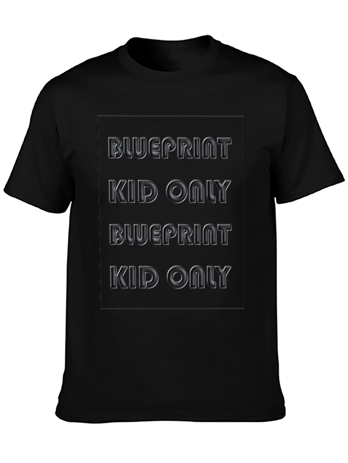 Blueprint Kid Only Black Graphic T-Shirt