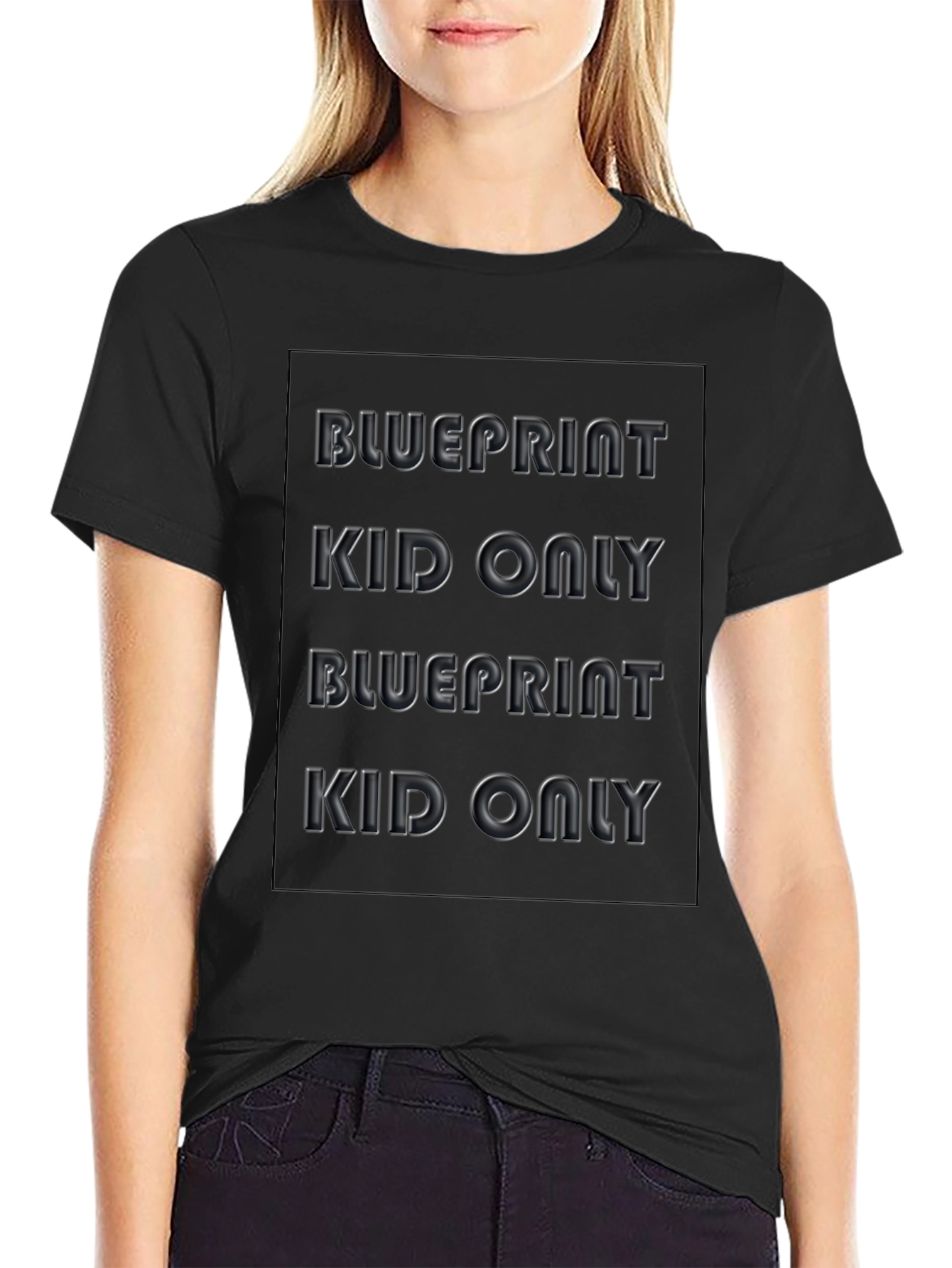 Blueprint Kid Only Black Graphic T-Shirt