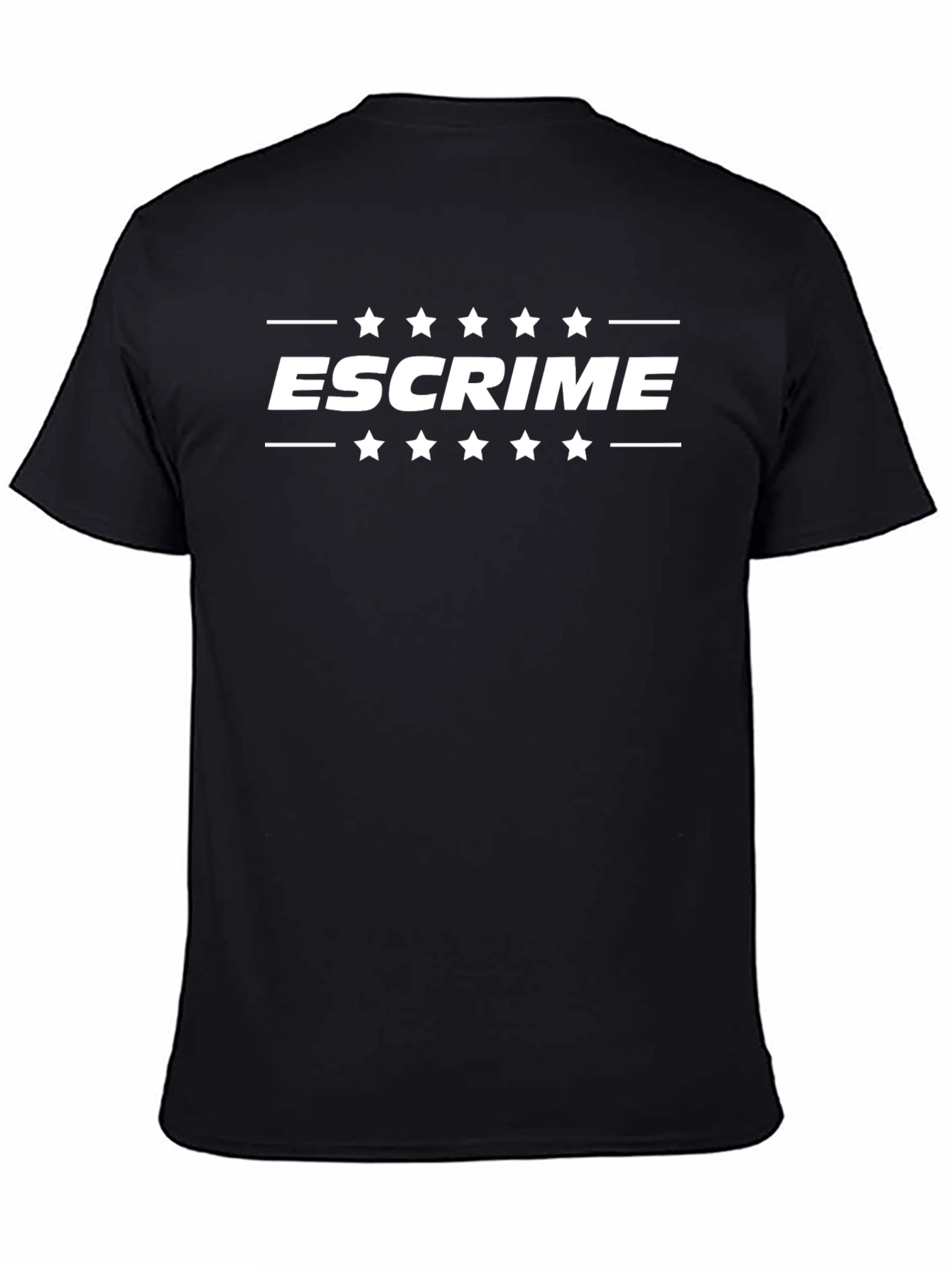 Escrime Fencing Star Graphic Tee - Black