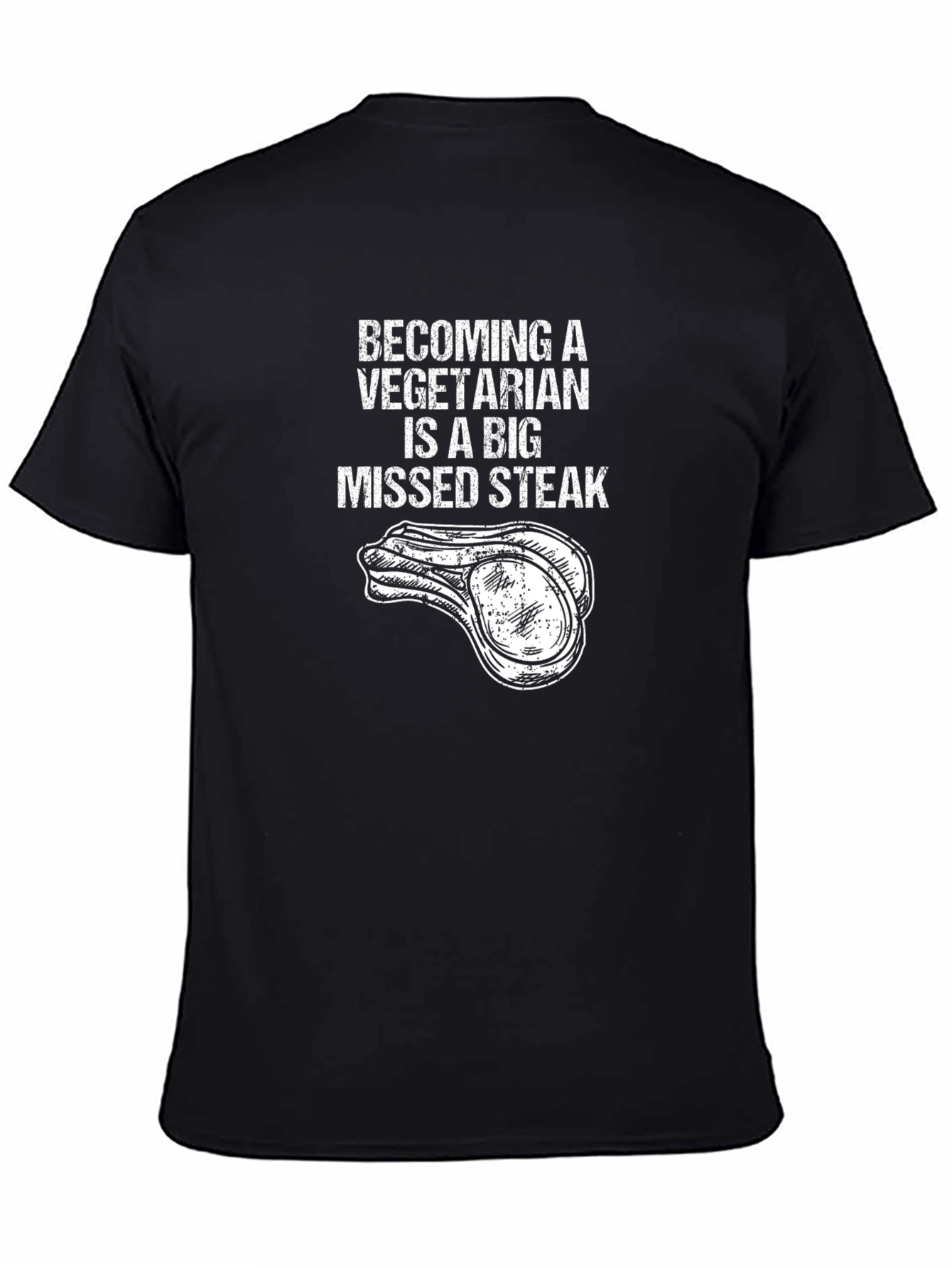 Missed Steak Graphic Tee - Funny Meat Lover Shirt