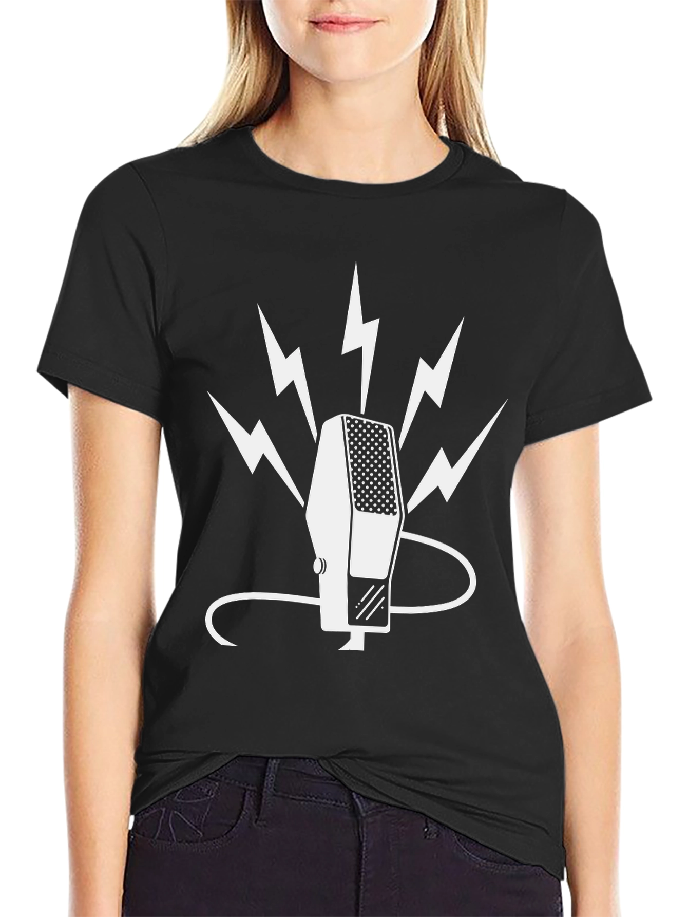 Retro Microphone Graphic Tee