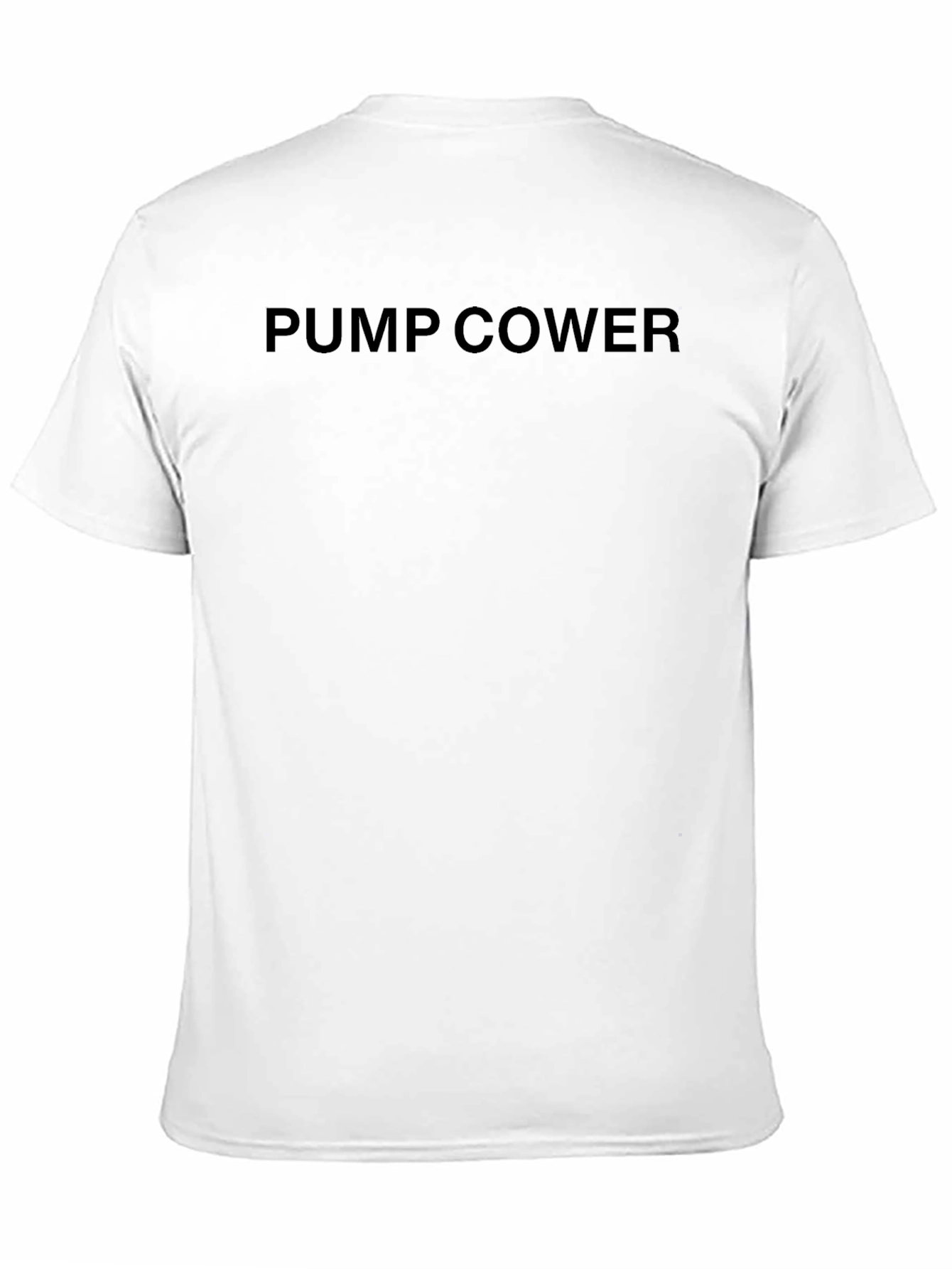 PUMP COWER Mens Black Short Sleeve T-Shirt