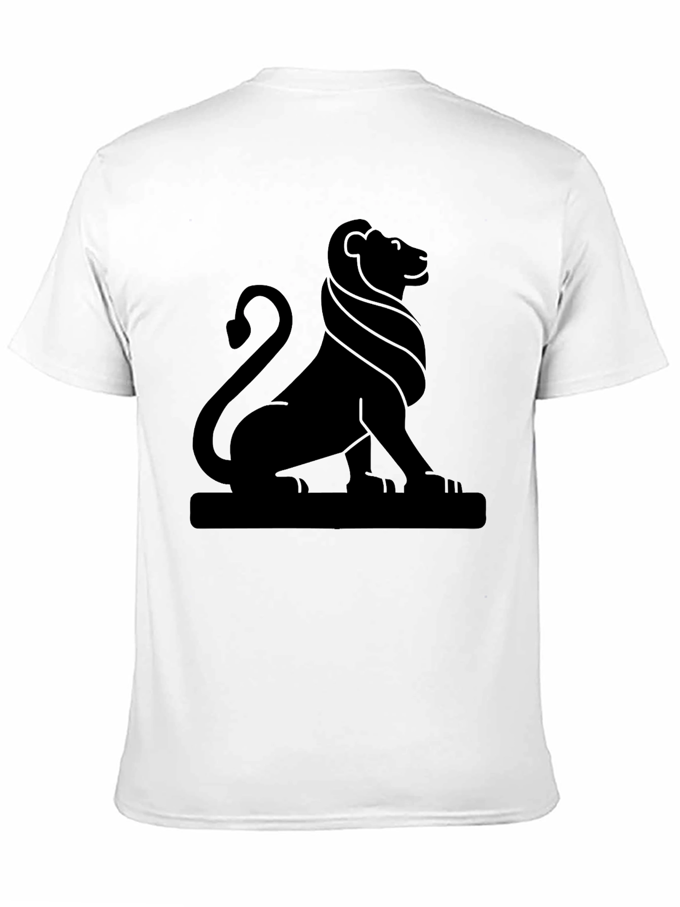 Lion Emblem Graphic Tee - Classic Black Shirt
