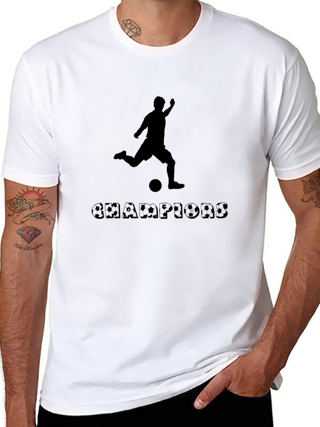 Champions Soccer T-Shirt - Black