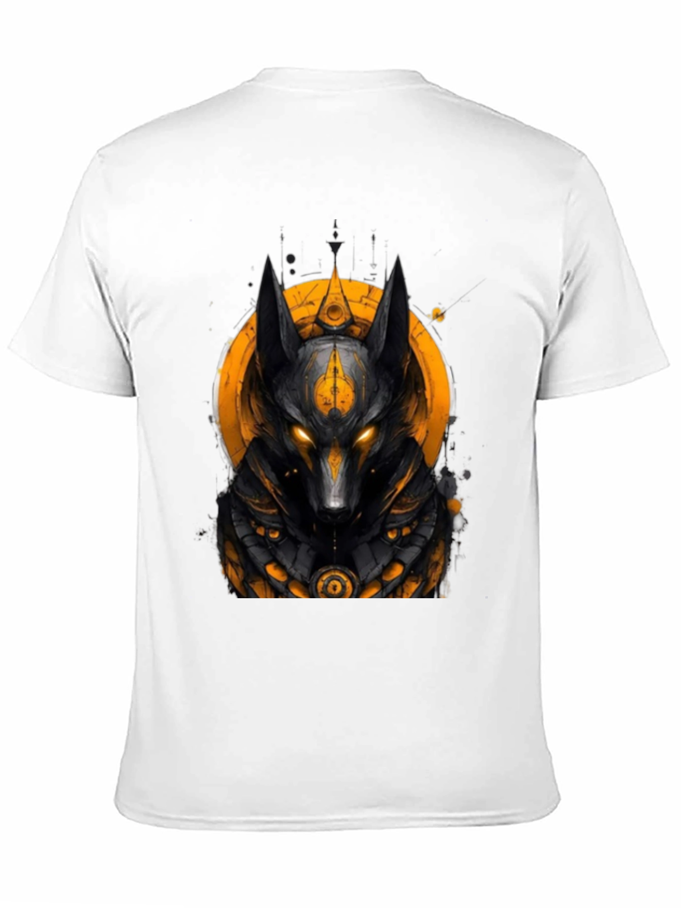 Anubis Graphic Black Tee - Egyptian God Style