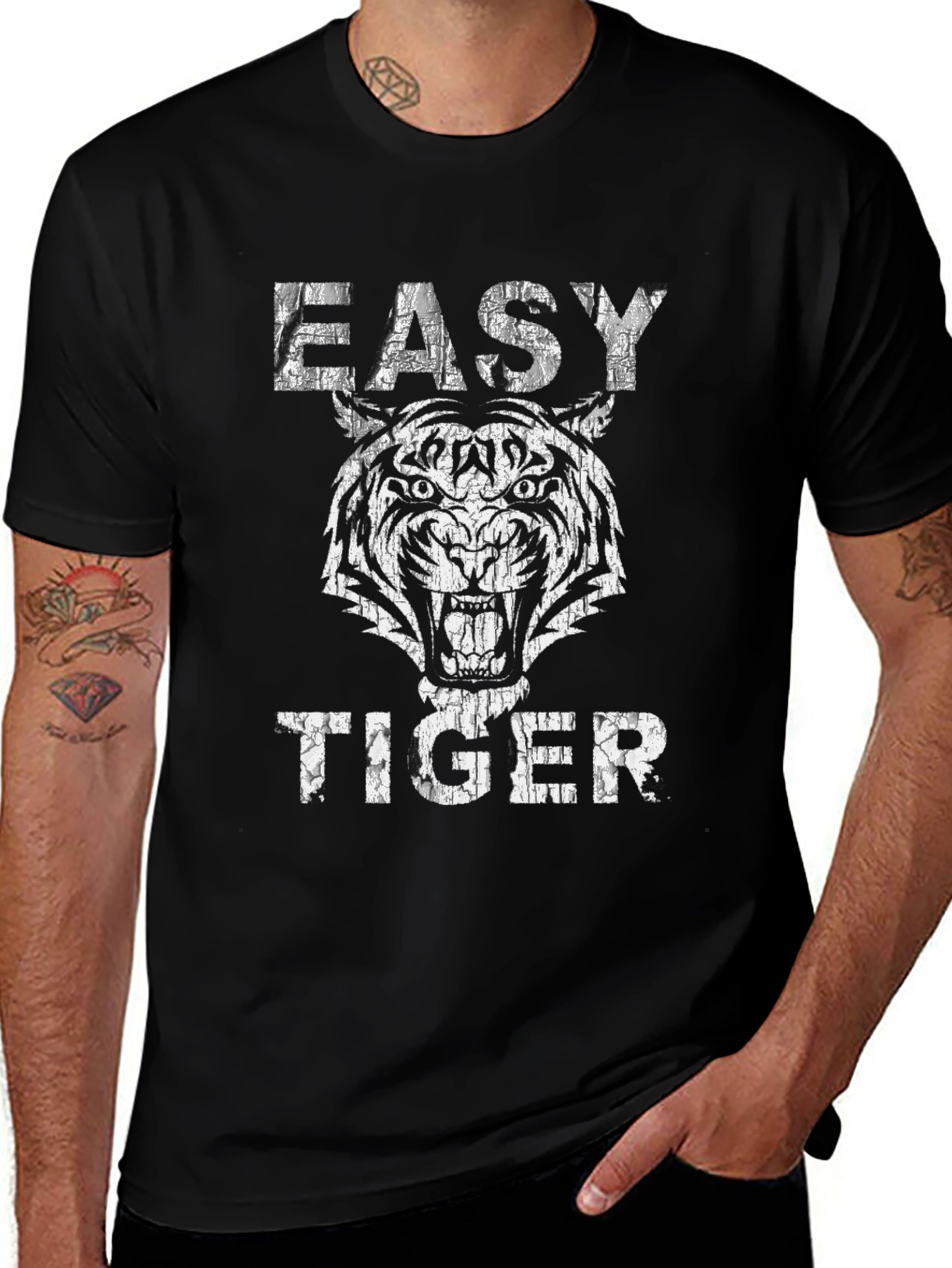 Easy Tiger Graphic Tee - Black