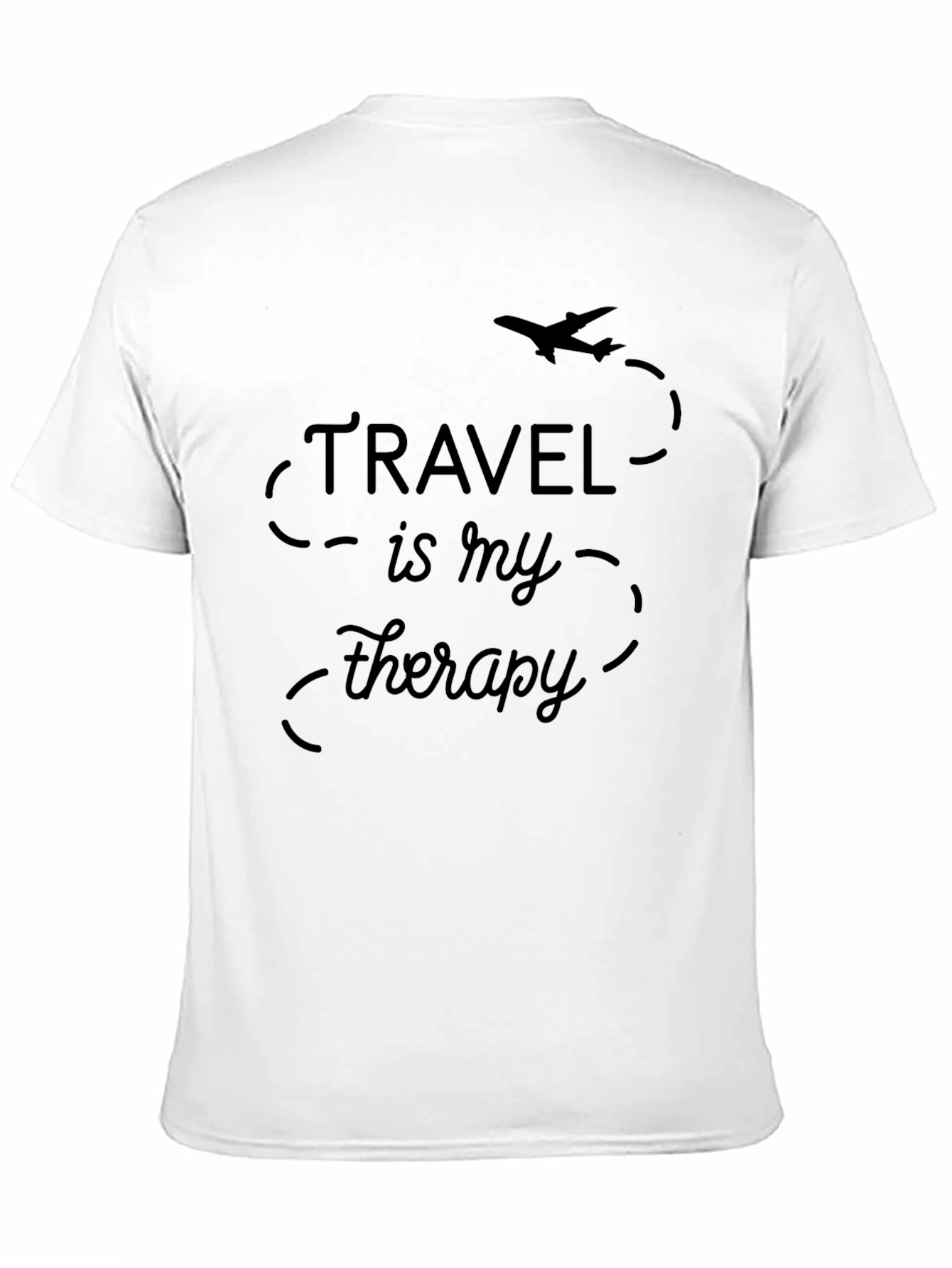 Travel is My Therapy T-Shirt | Airplane Graphic Tee