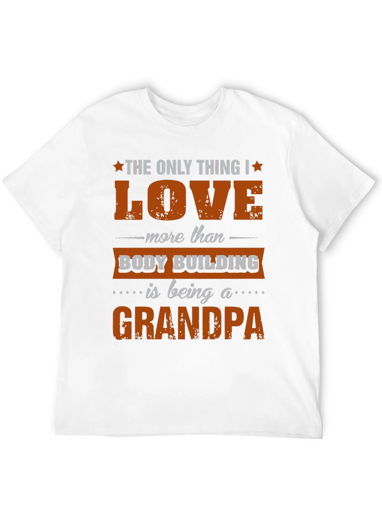 Bodybuilding Grandpa T-Shirt Mens Graphic Tee