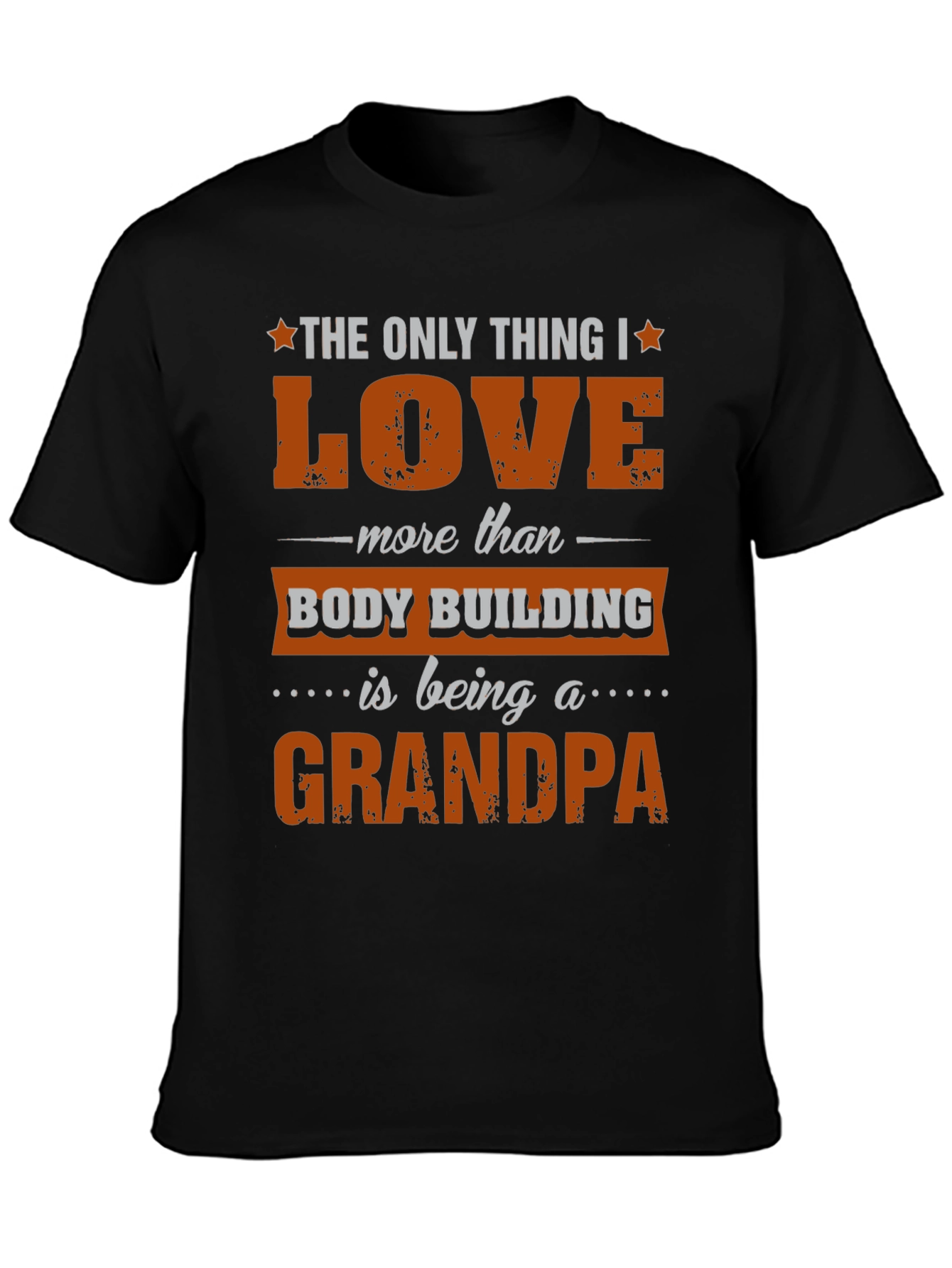 Bodybuilding Grandpa T-Shirt Mens Graphic Tee