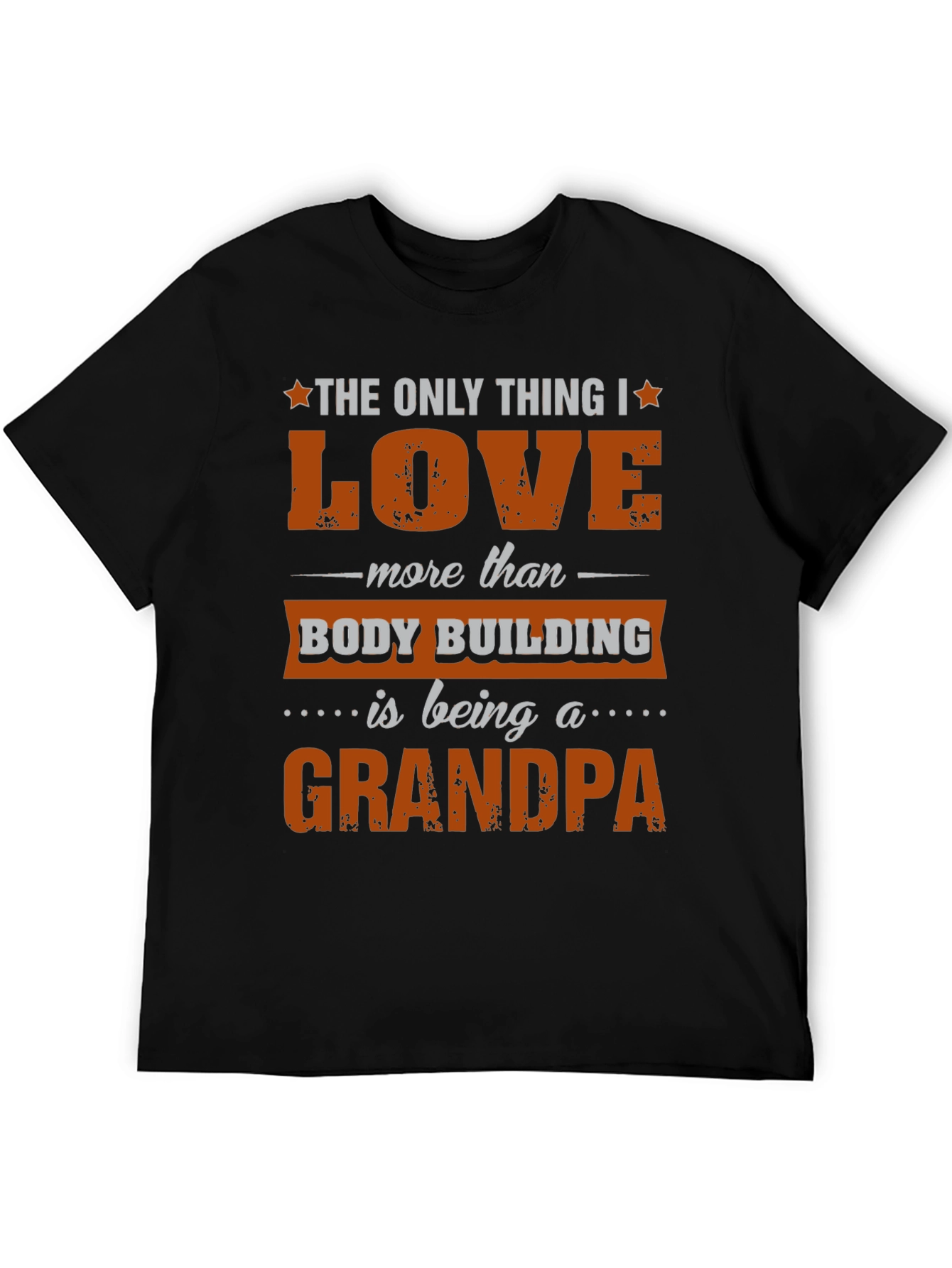 Bodybuilding Grandpa T-Shirt Mens Graphic Tee