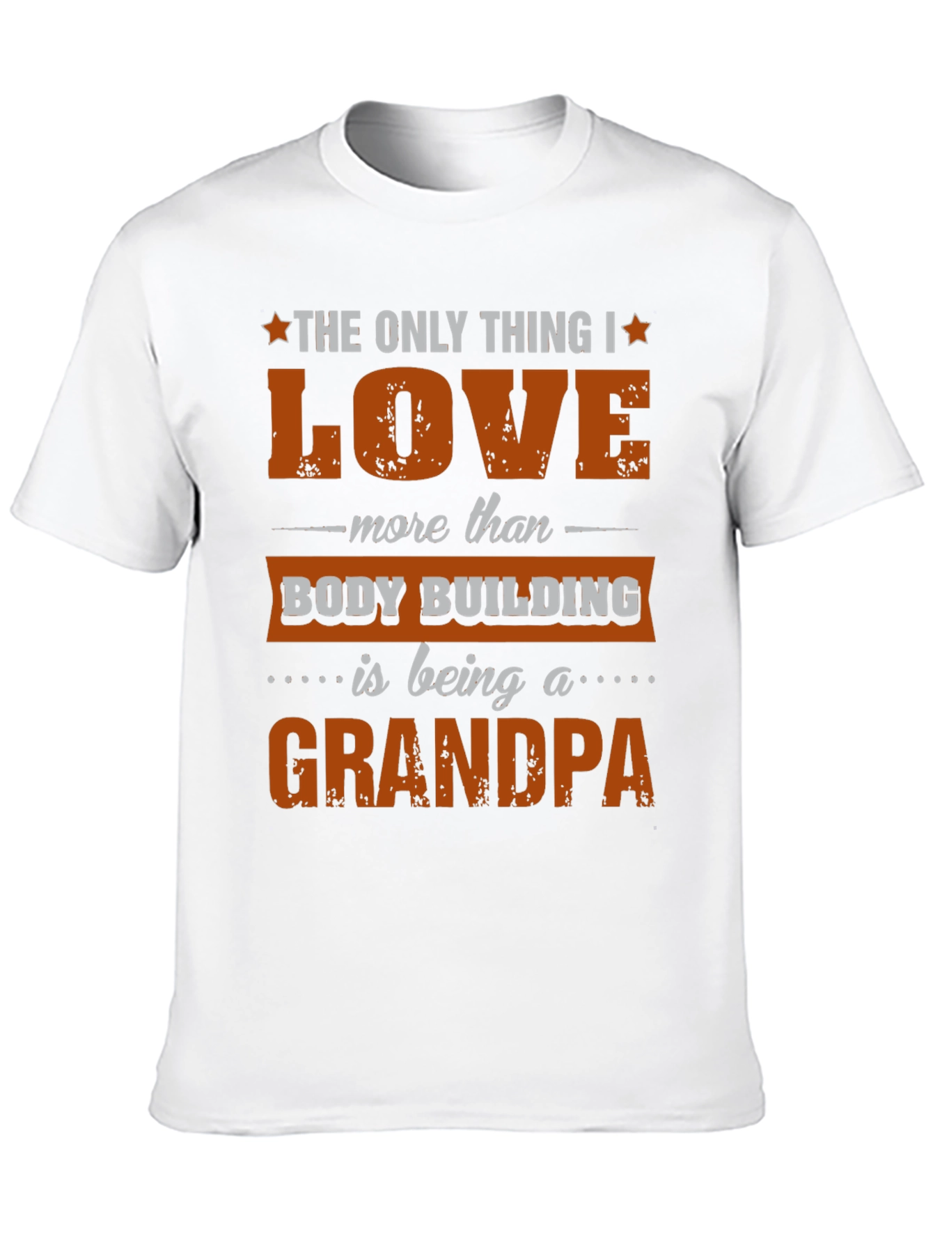 Bodybuilding Grandpa T-Shirt Mens Graphic Tee