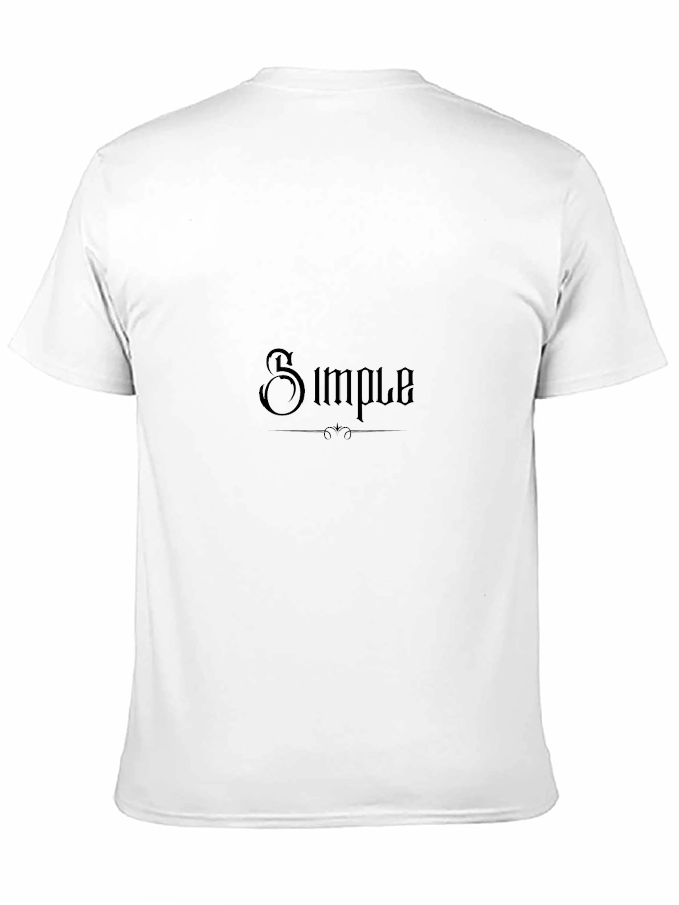 Simple Design Black T-Shirt