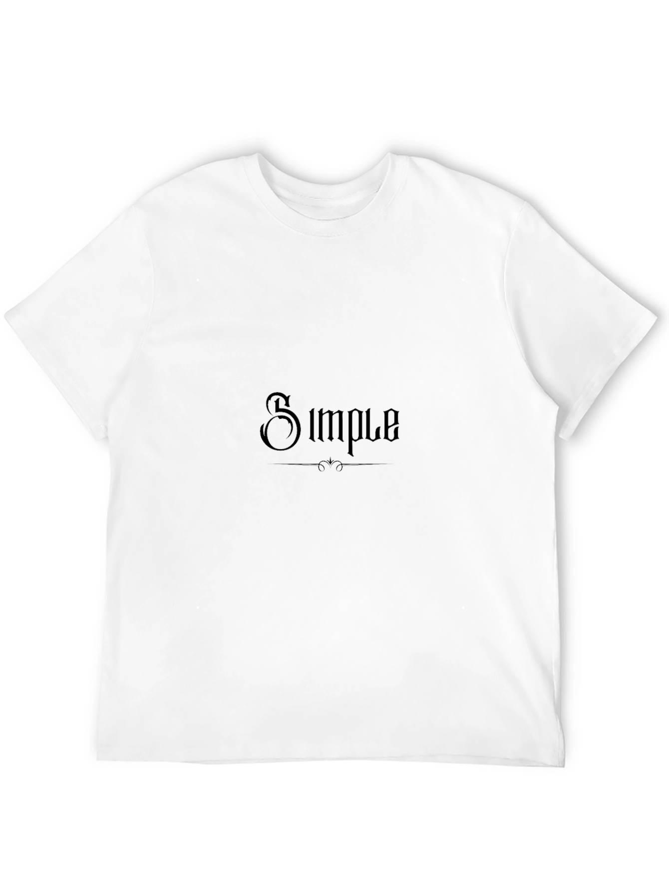 Simple Design Black T-Shirt