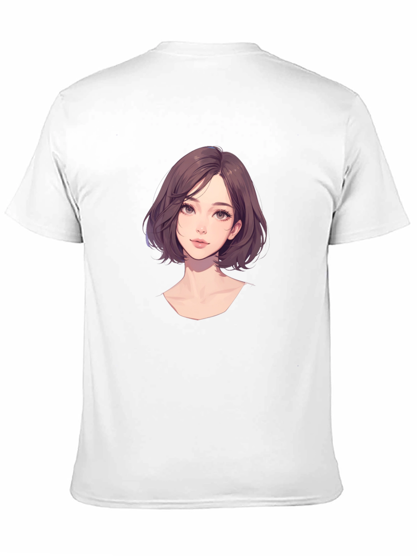 Anime Girl Graphic Black T-Shirt