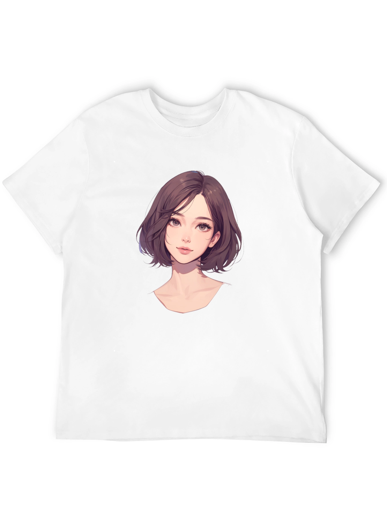 Anime Girl Graphic Black T-Shirt