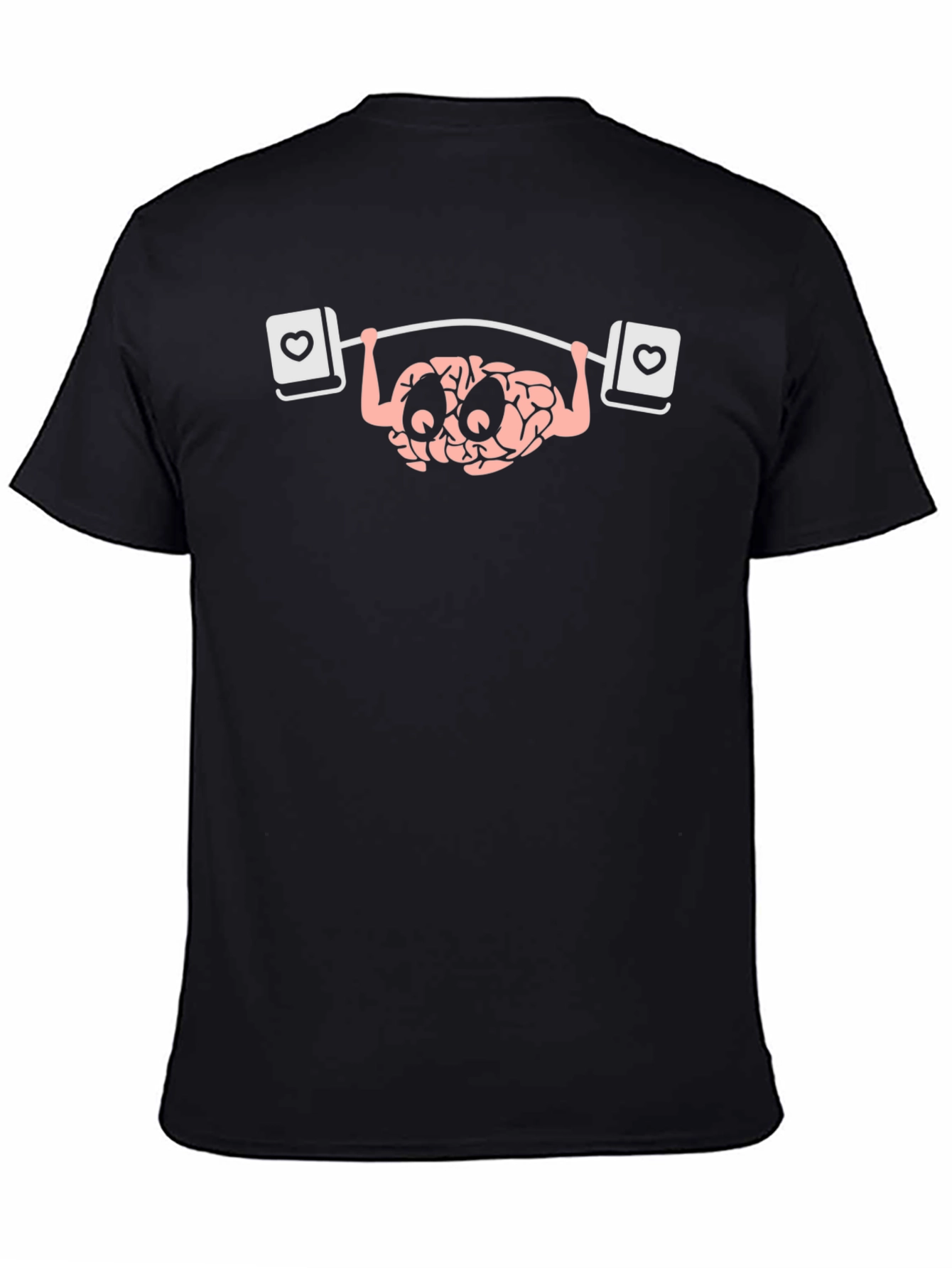 Brain Powerlifting Black Graphic Tee