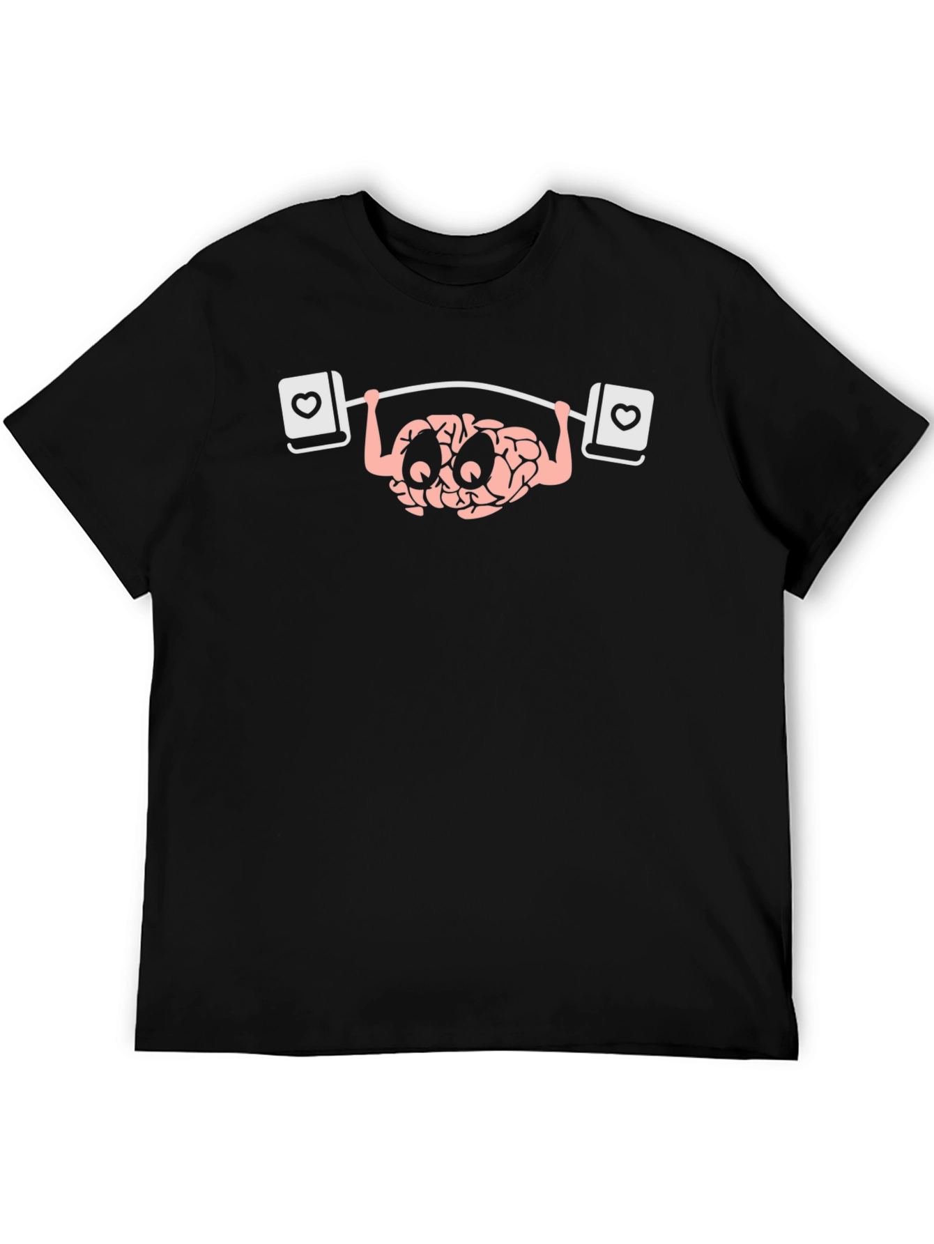Brain Powerlifting Black Graphic Tee