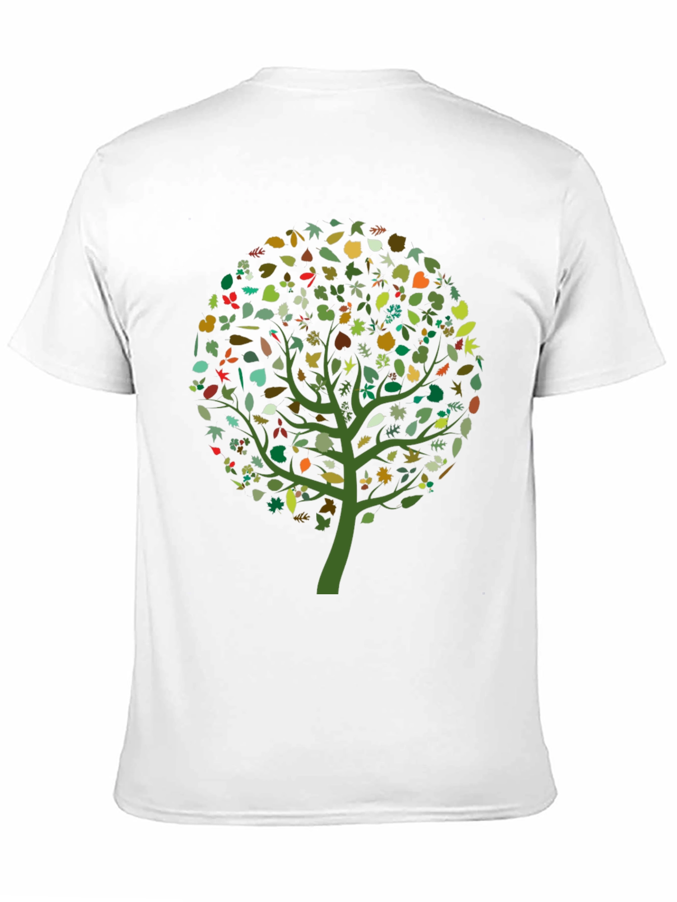 Nature Tree Graphic T-Shirt - Black