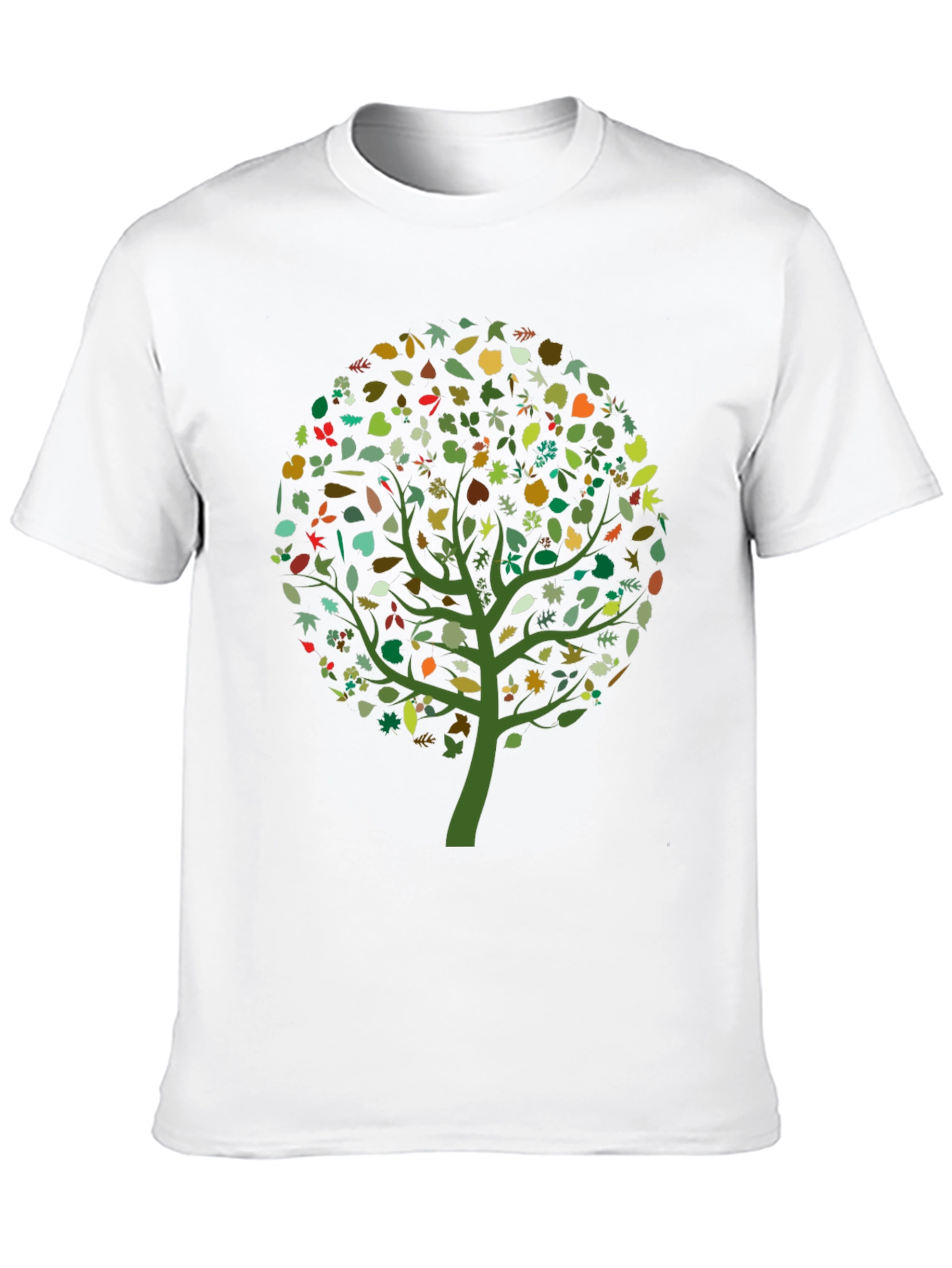 Nature Tree Graphic T-Shirt - Black