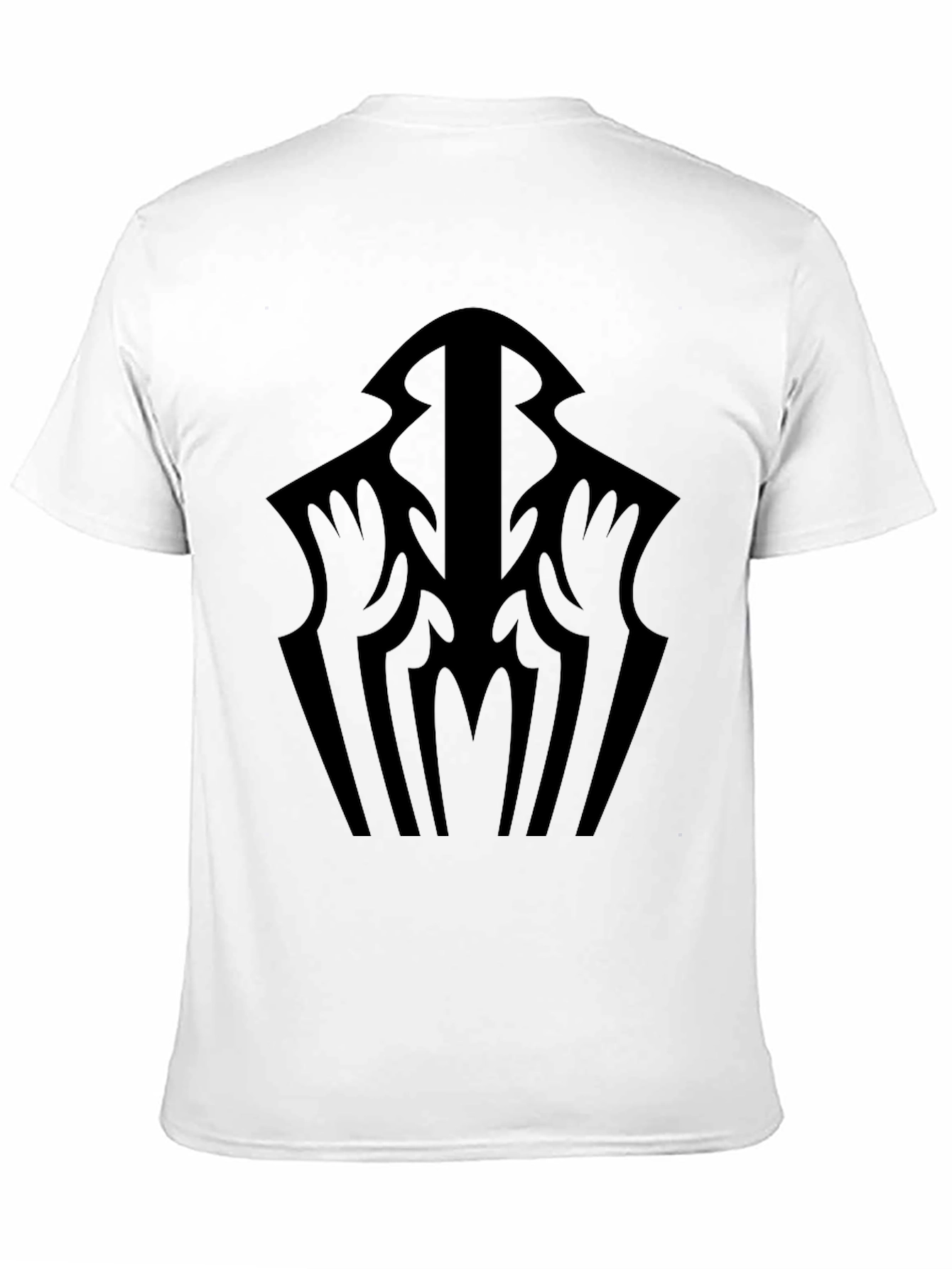 Mens Graphic Black T-Shirt - Abstract Design