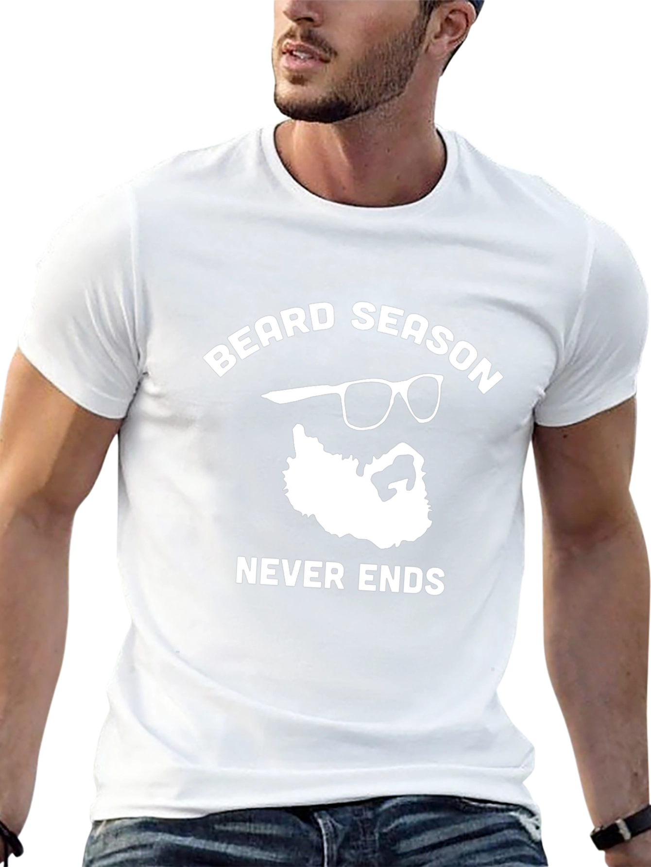 Beard Season Never Ends Graphic Tee