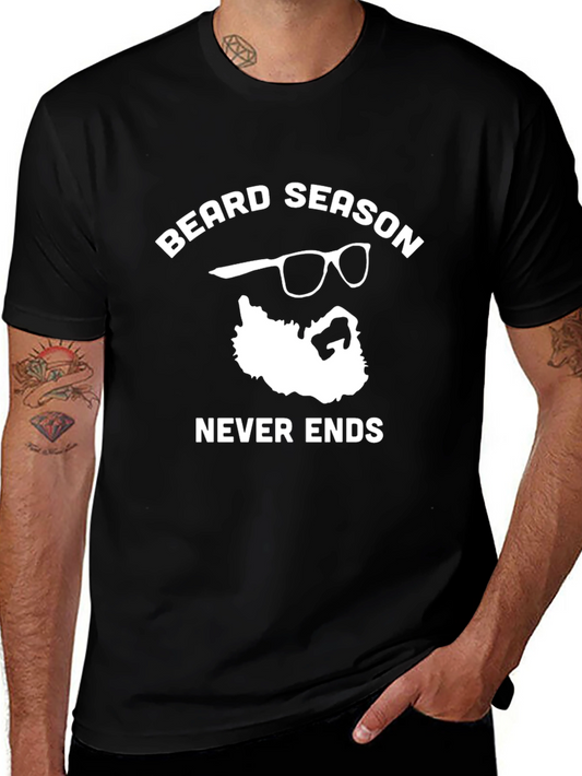 Beard Season Never Ends Graphic Tee