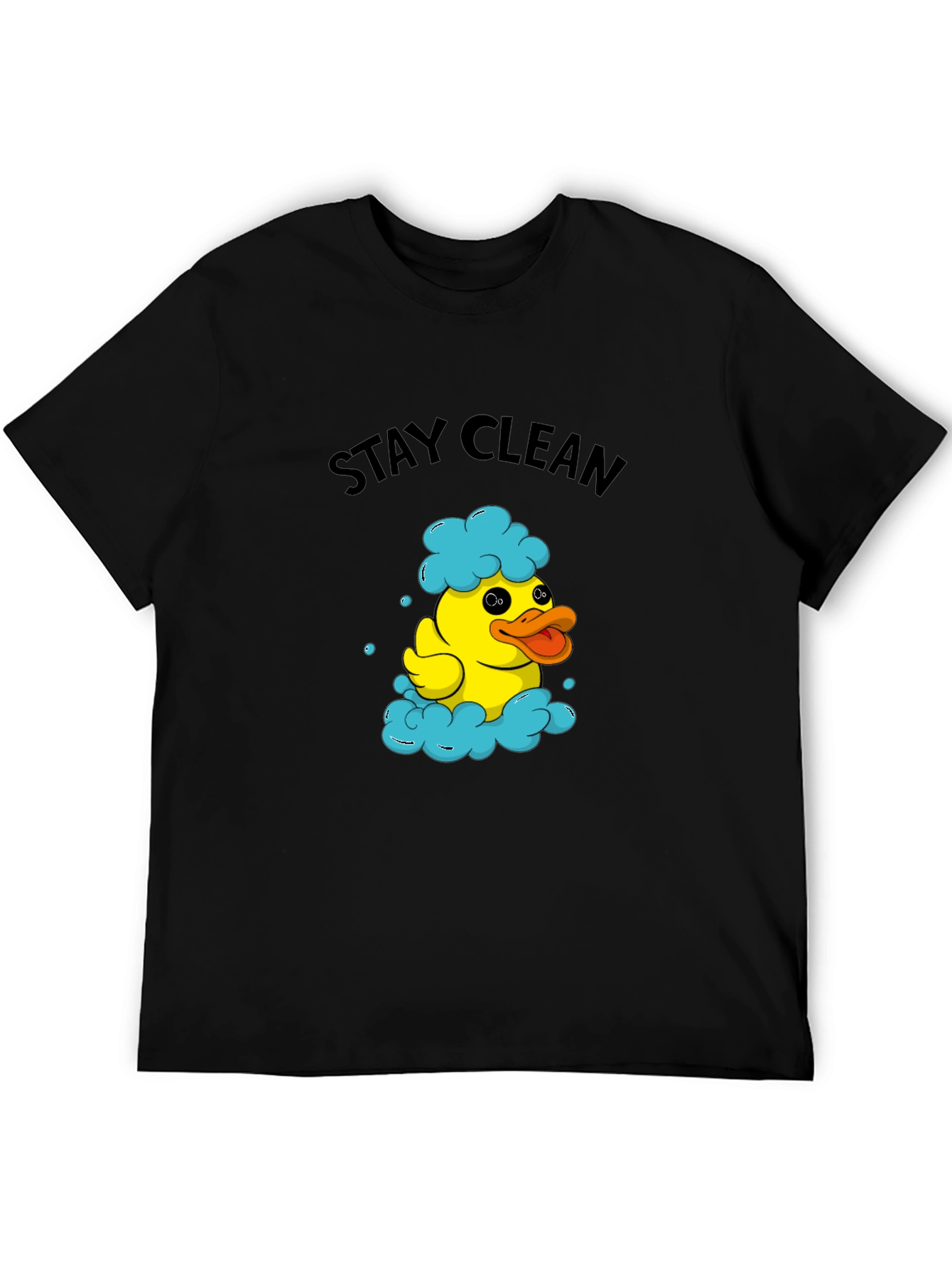 Stay Clean Duck T-Shirt - Novelty Graphic Tee